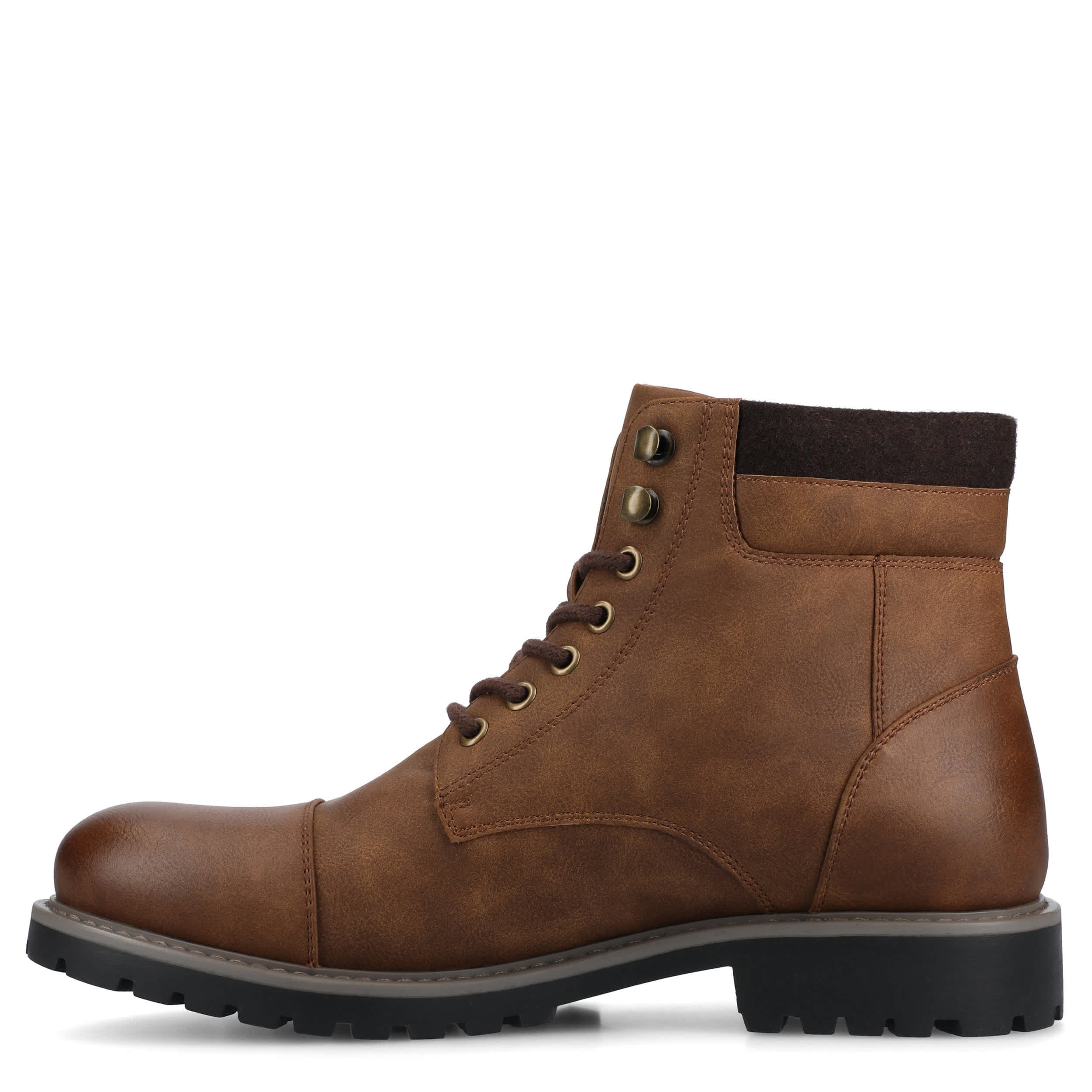VANCE CO-MENS YUKKON CAP TOE BOOT-BROWN & 