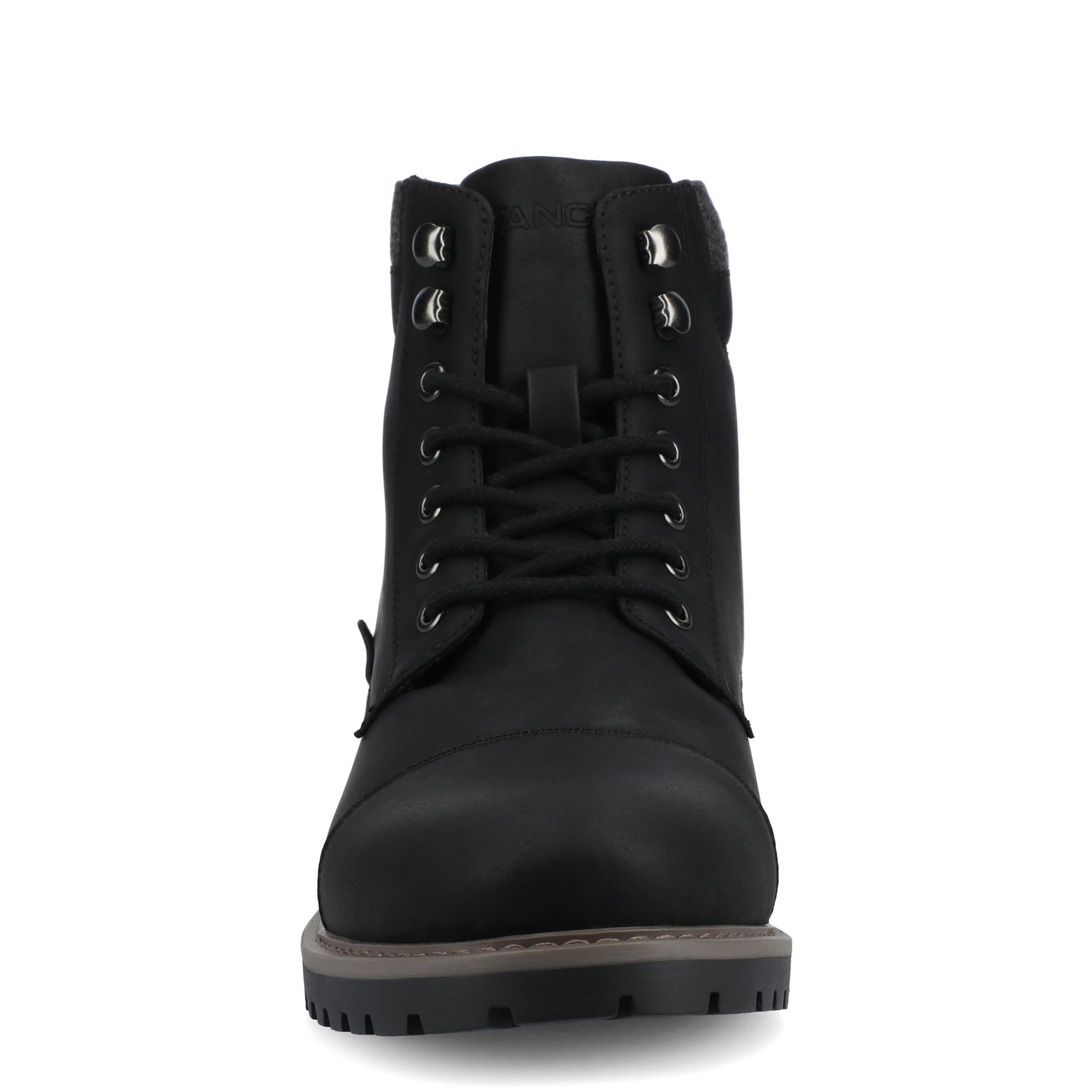 VANCE CO-MENS YUKKON CAP TOE BOOT-BLACK & 