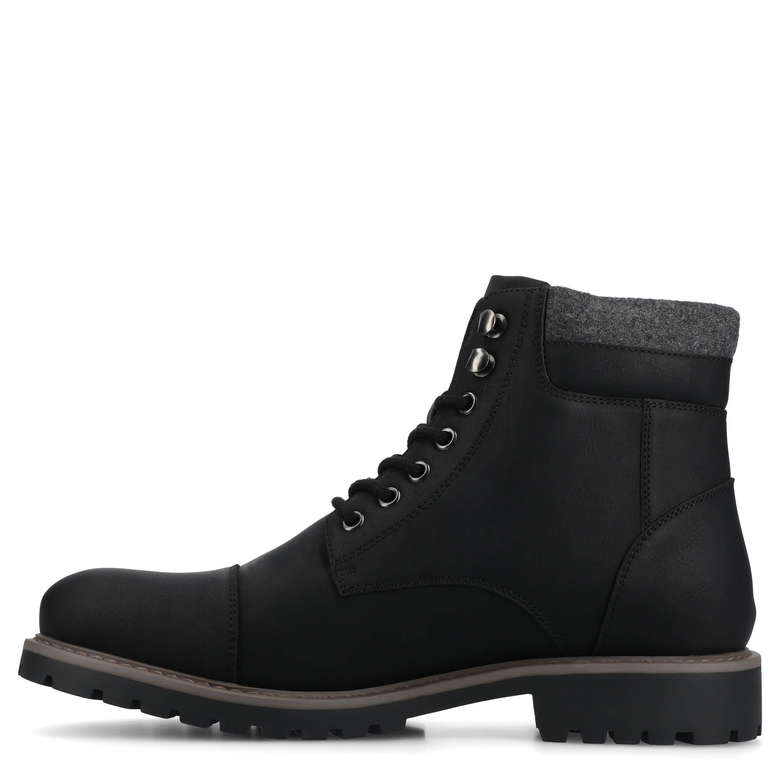 VANCE CO-MENS YUKKON CAP TOE BOOT-BLACK & 