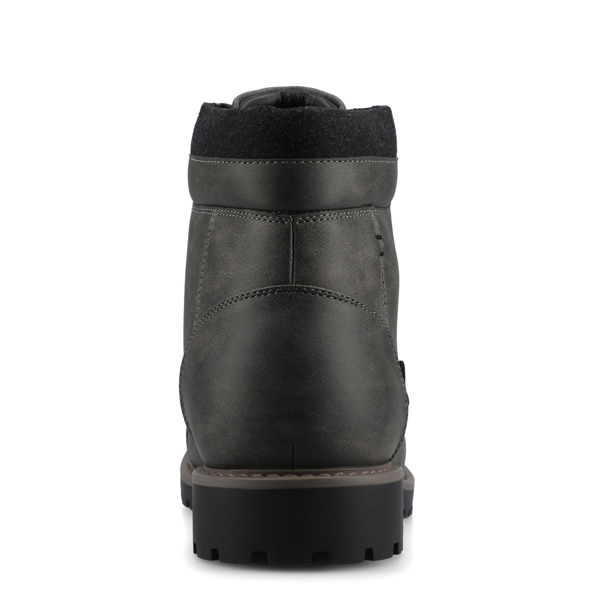 VANCE CO-MENS YUKKON CAP TOE BOOT-DARK GREY & 