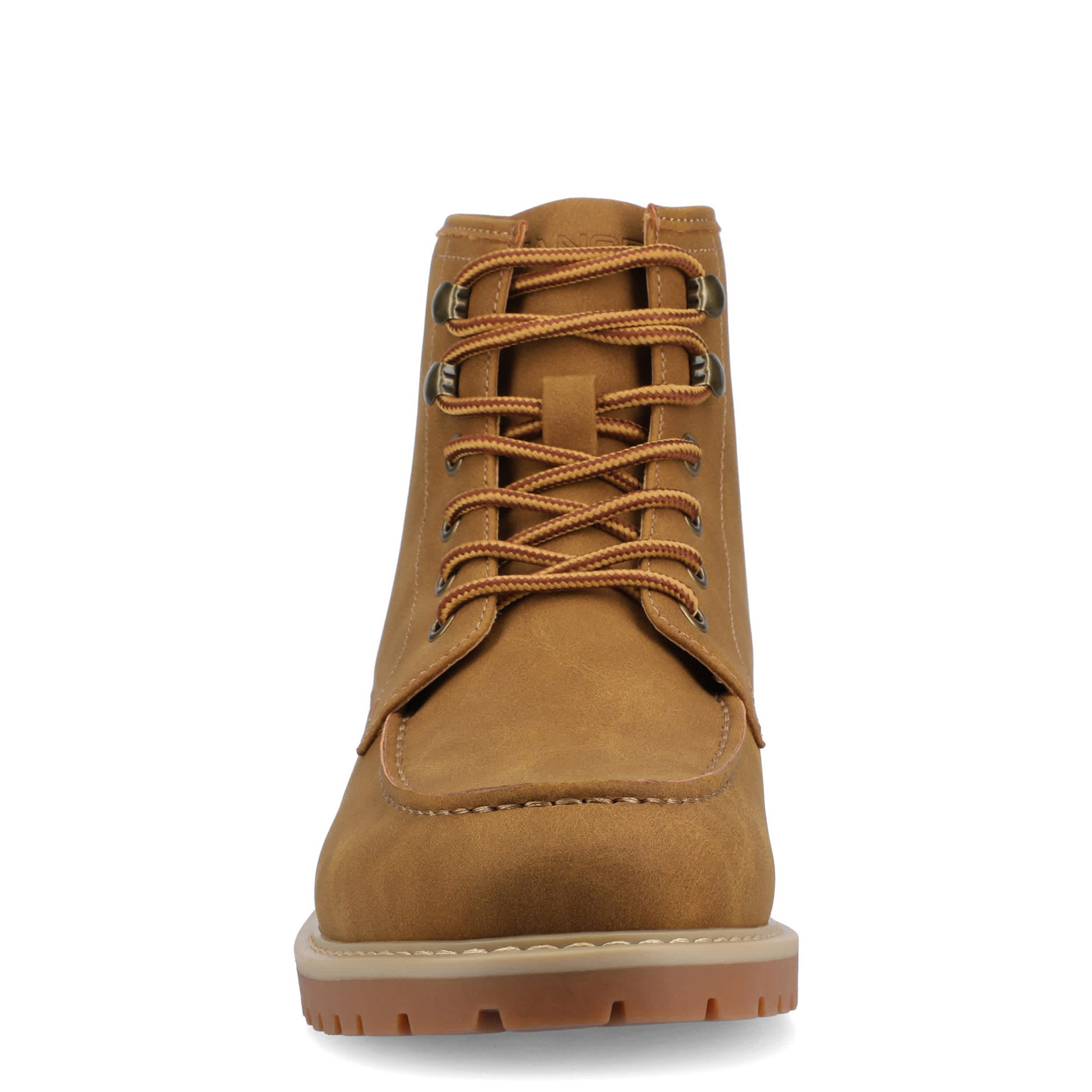 VANCE CO-MENS ZEUS MOC TOE BOOT-WHEAT & 