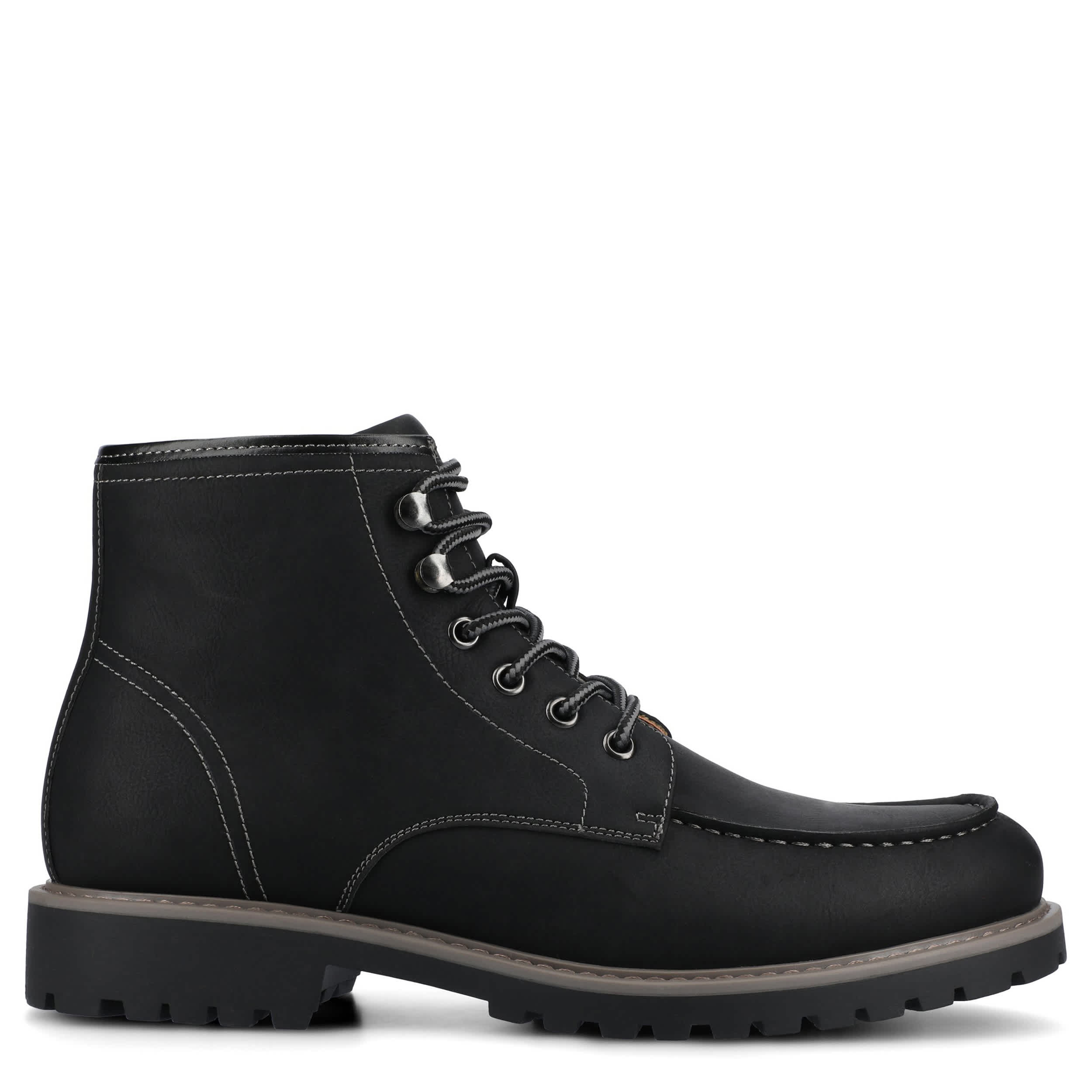 VANCE CO-MENS ZEUS MOC TOE BOOT-BLACK & 