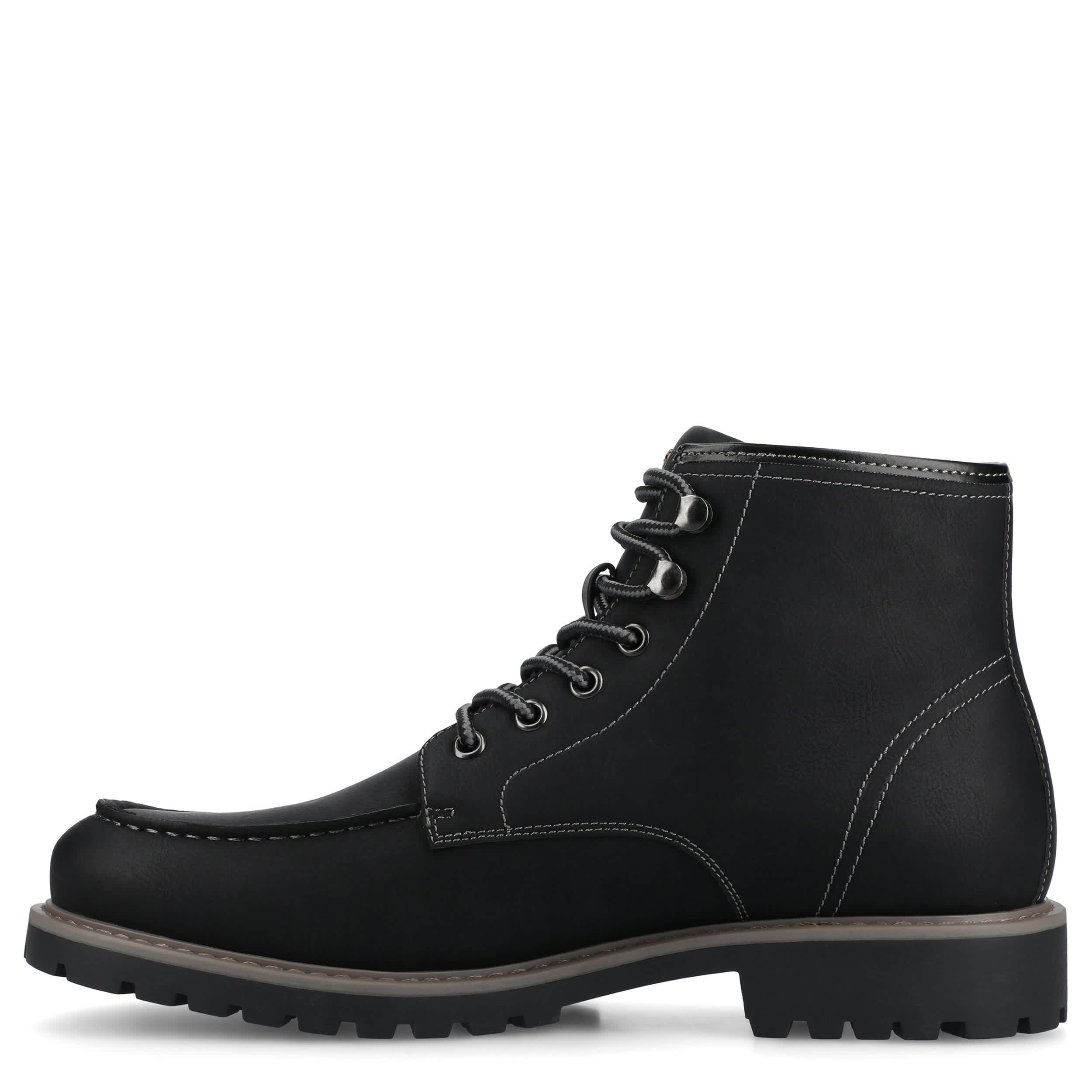 VANCE CO-MENS ZEUS MOC TOE BOOT-BLACK & 