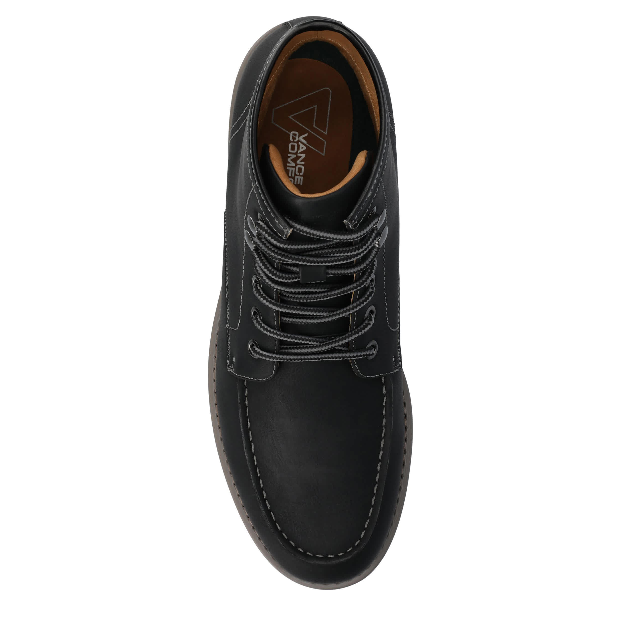VANCE CO-MENS ZEUS MOC TOE BOOT-BLACK & 