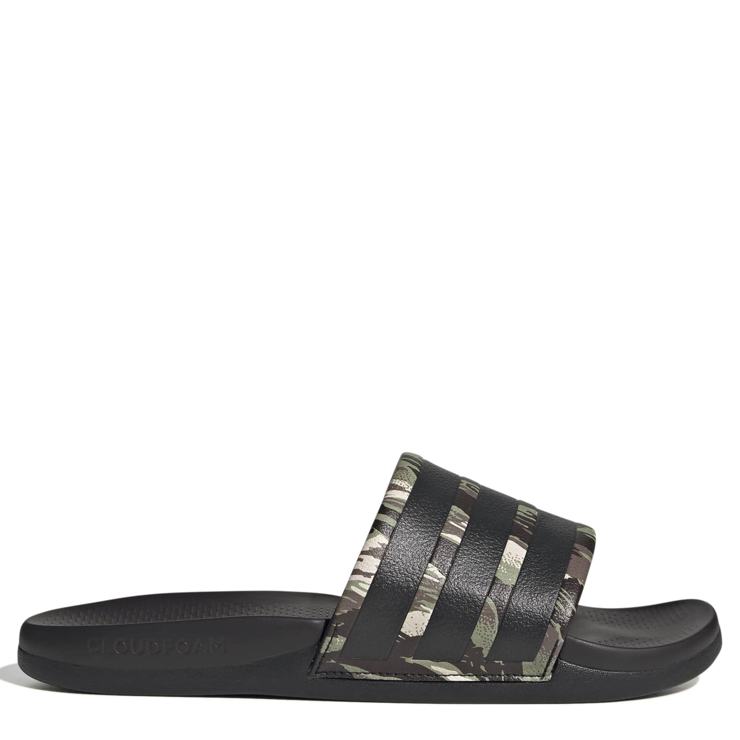 ADIDAS-MENS ADILETTE COMFORT SLIDE SANDAL-BLACK & 