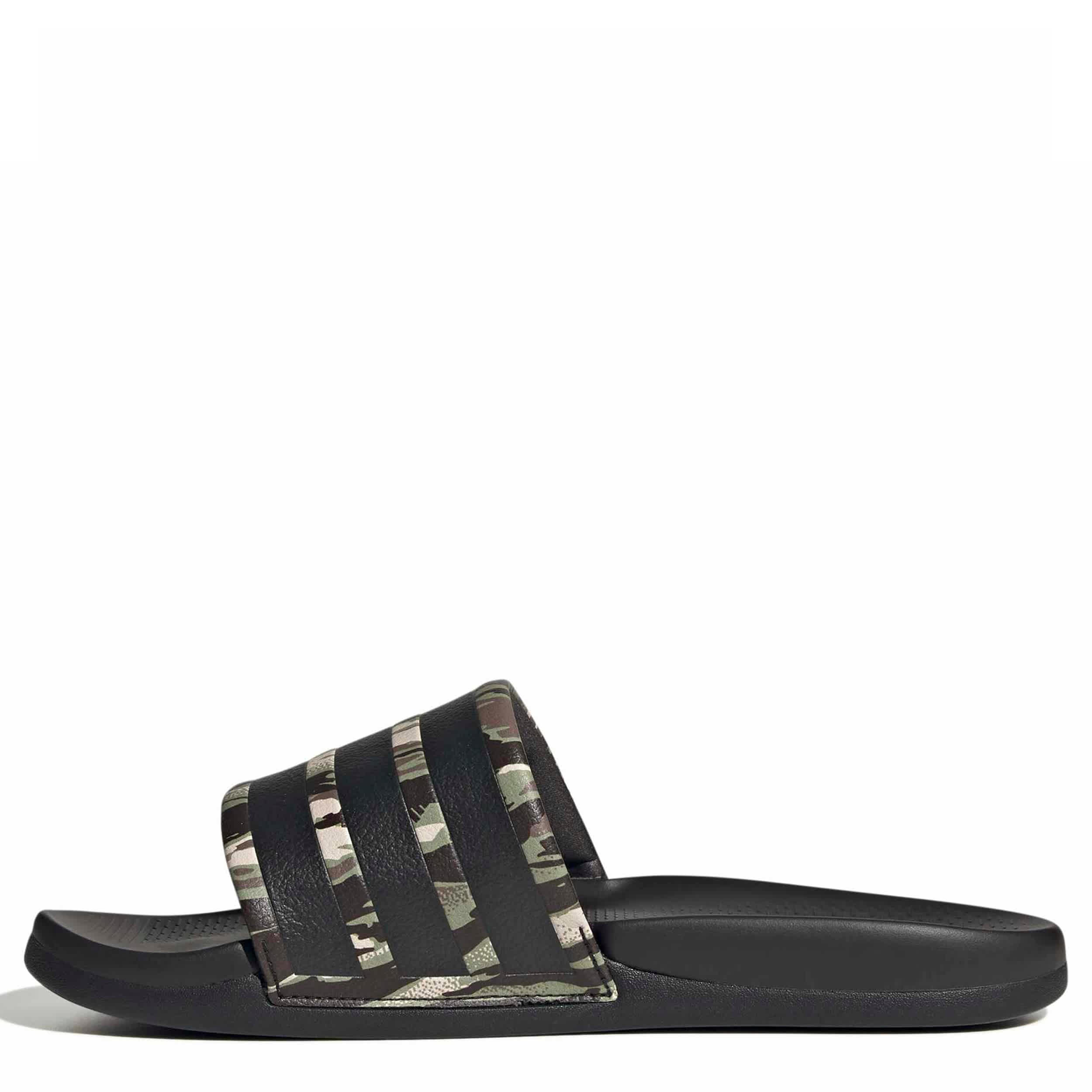 ADIDAS-MENS ADILETTE COMFORT SLIDE SANDAL-BLACK & 