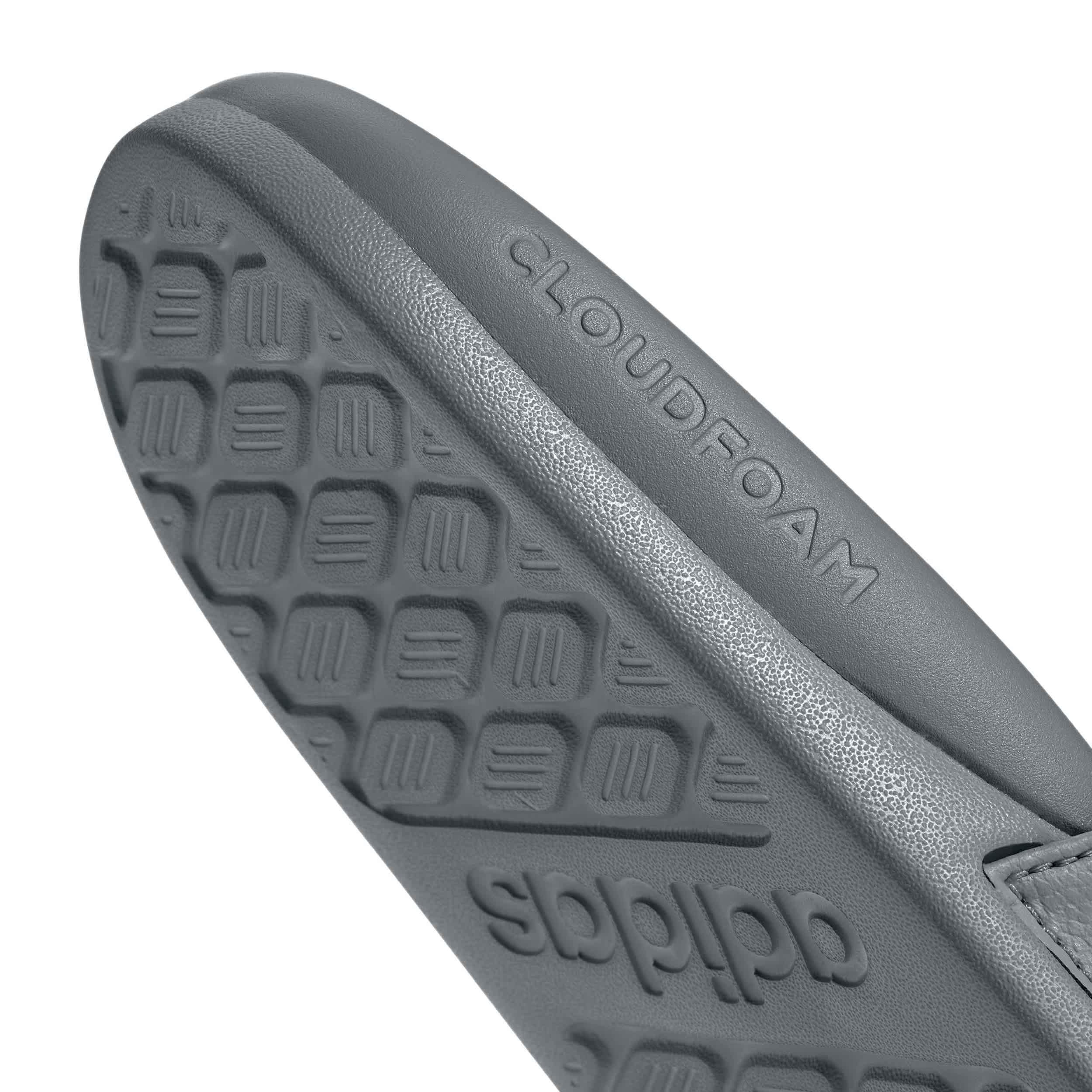 ADIDAS-MENS ADILETTE COMFORT 2.0 SLIDE SANDAL-GREY & DARK GREY