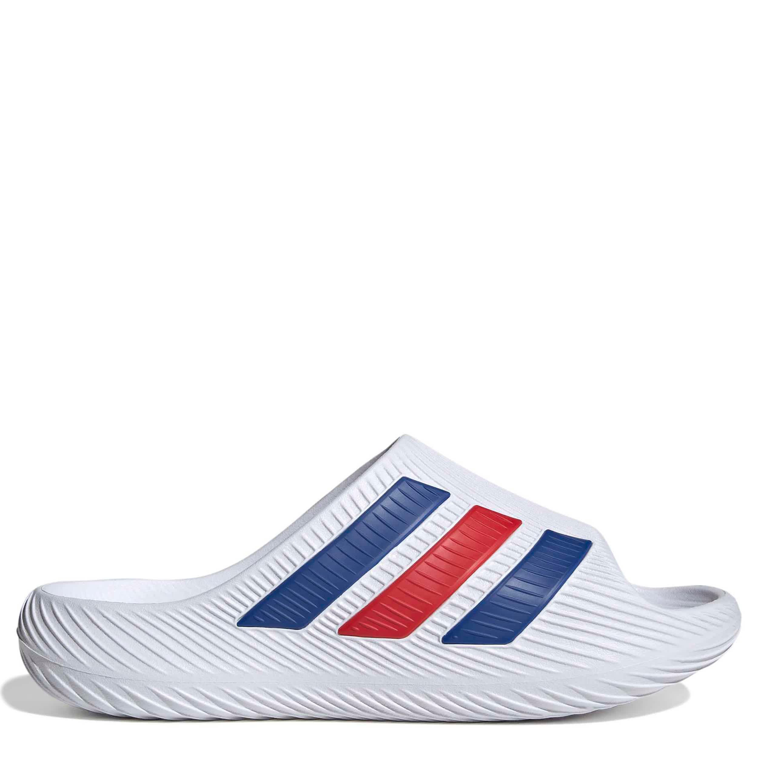 ADIDAS-MENS PURECHILL SLIDE SANDAL-WHITE & BLUE