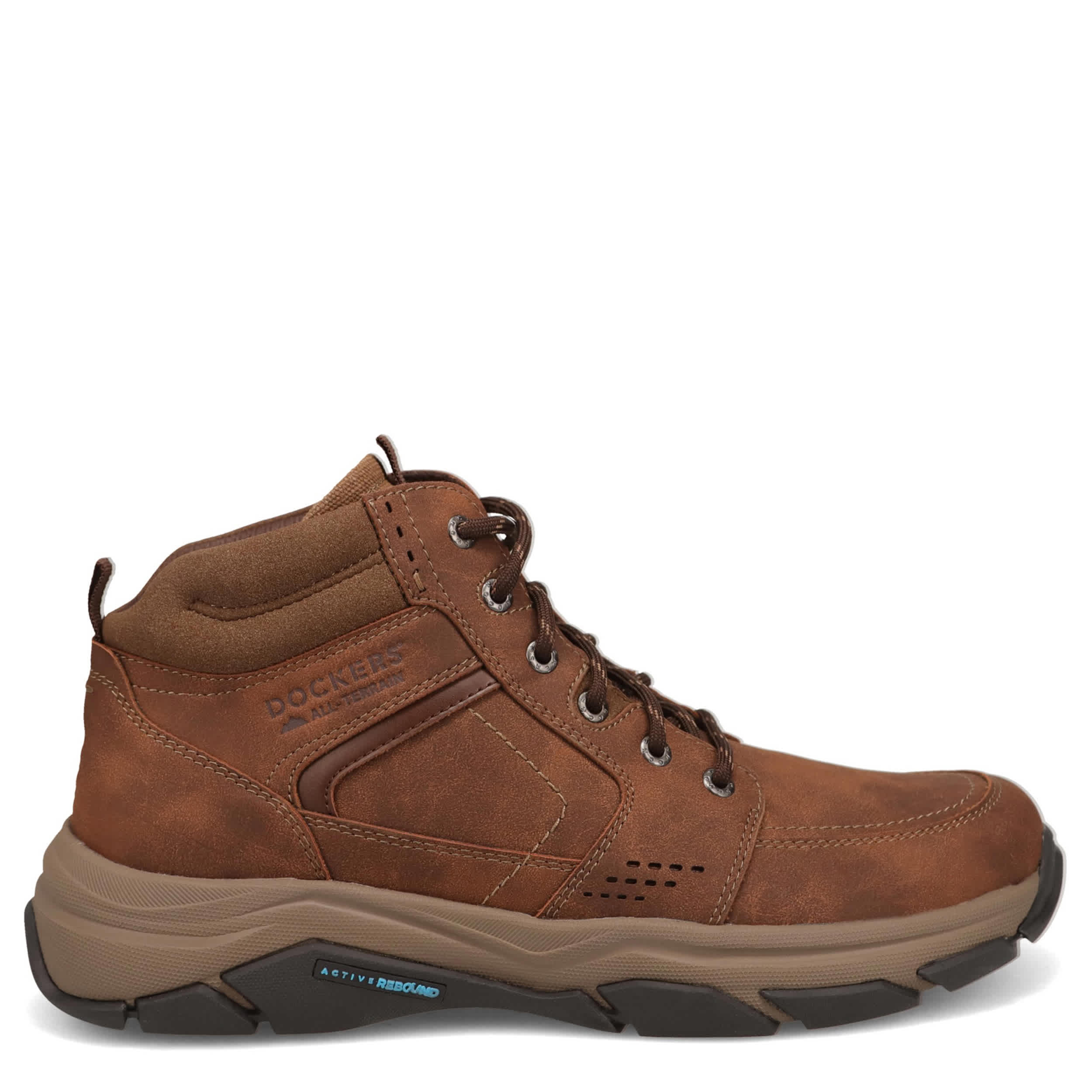 DOCKERS-MENS ROYCE LACE-UP BOOT-DARK TAN & 