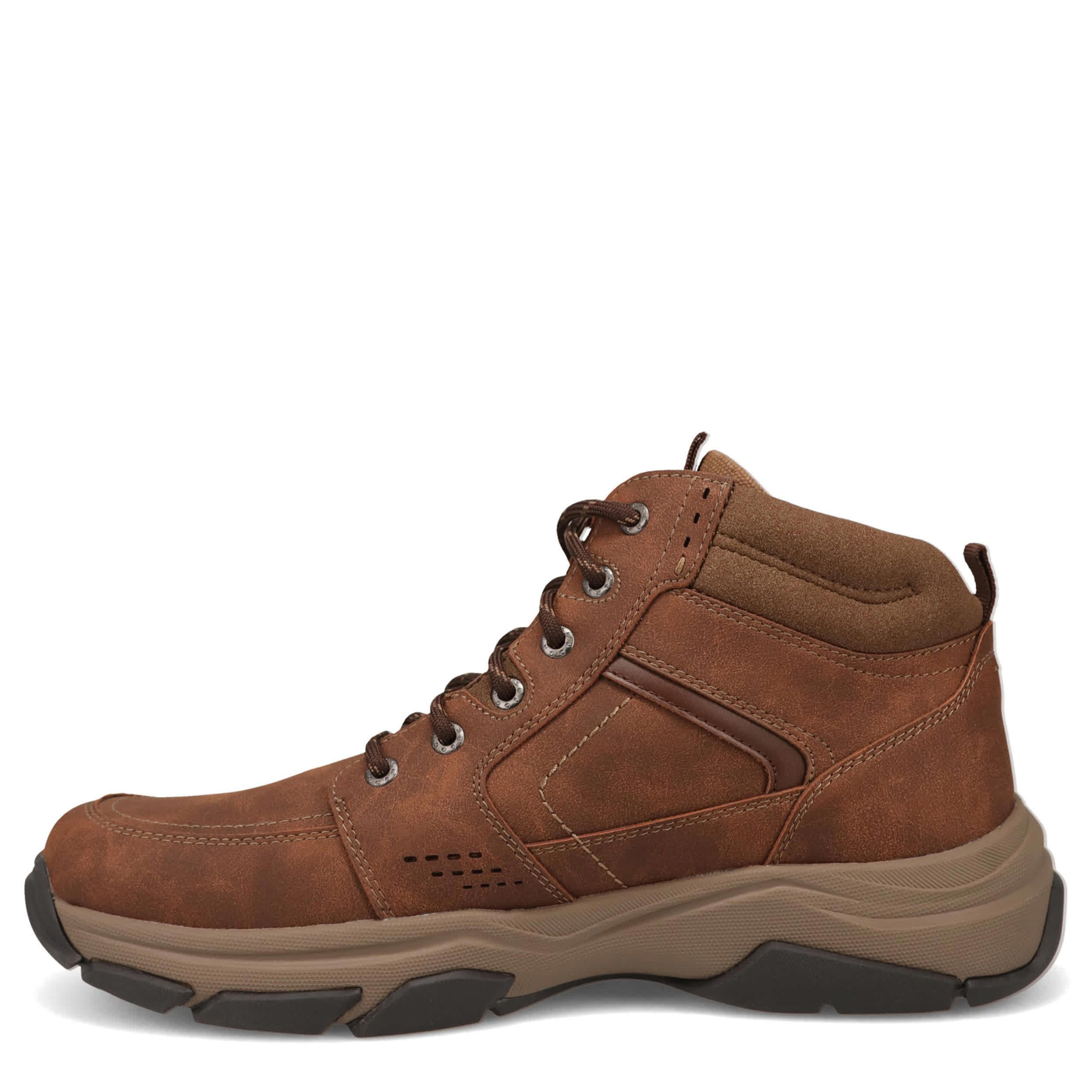 DOCKERS-MENS ROYCE LACE-UP BOOT-DARK TAN & 