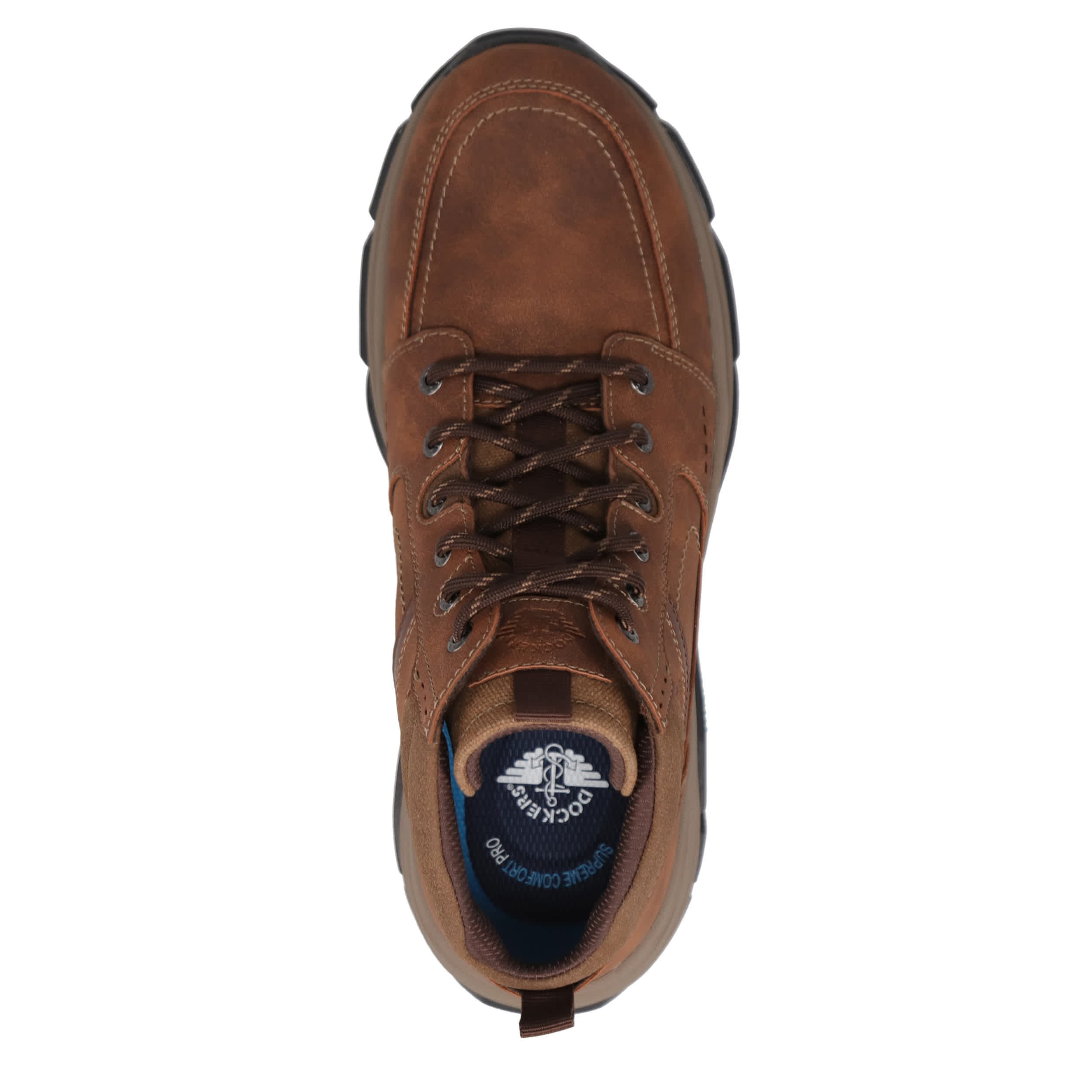 DOCKERS-MENS ROYCE LACE-UP BOOT-DARK TAN & 