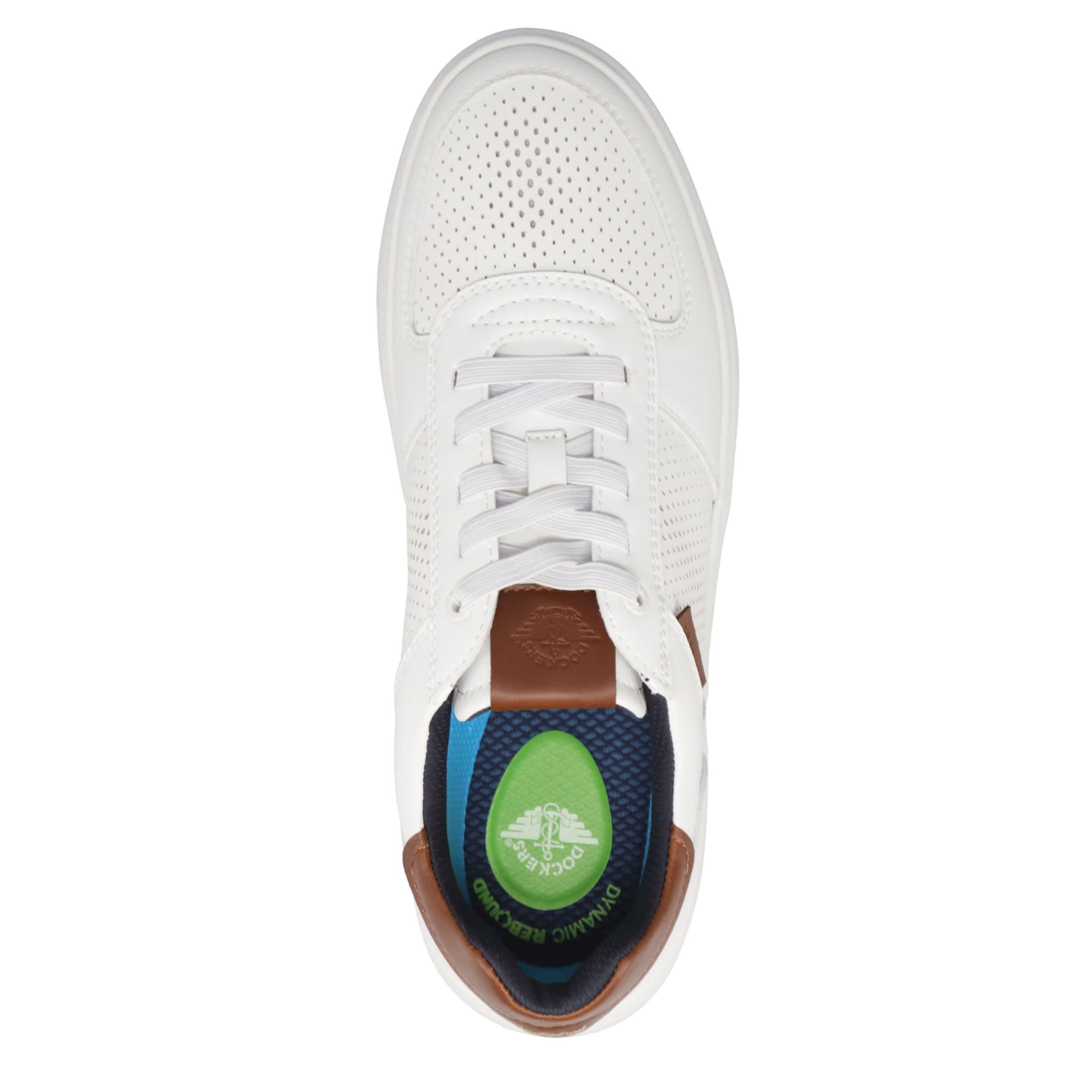DOCKERS-MENS YOYAGE SNEAKER-WHITE & 