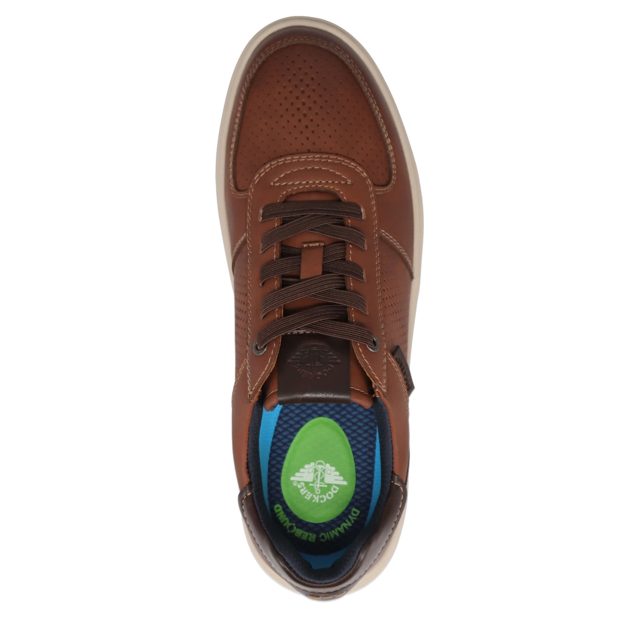 DOCKERS-MENS YOYAGE SNEAKER-DARK TAN & 