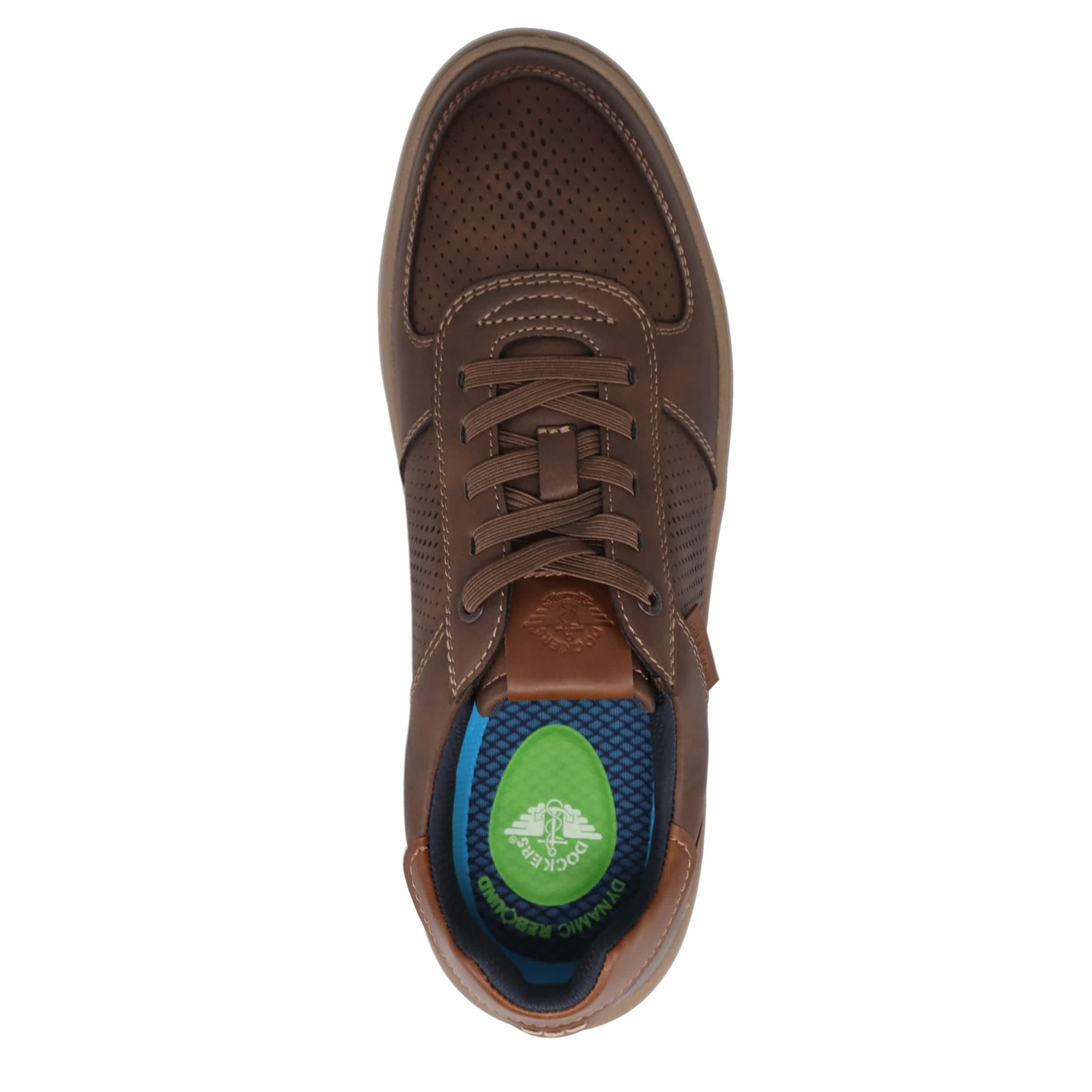 DOCKERS-MENS YOYAGE SNEAKER-DARK BROWN & 