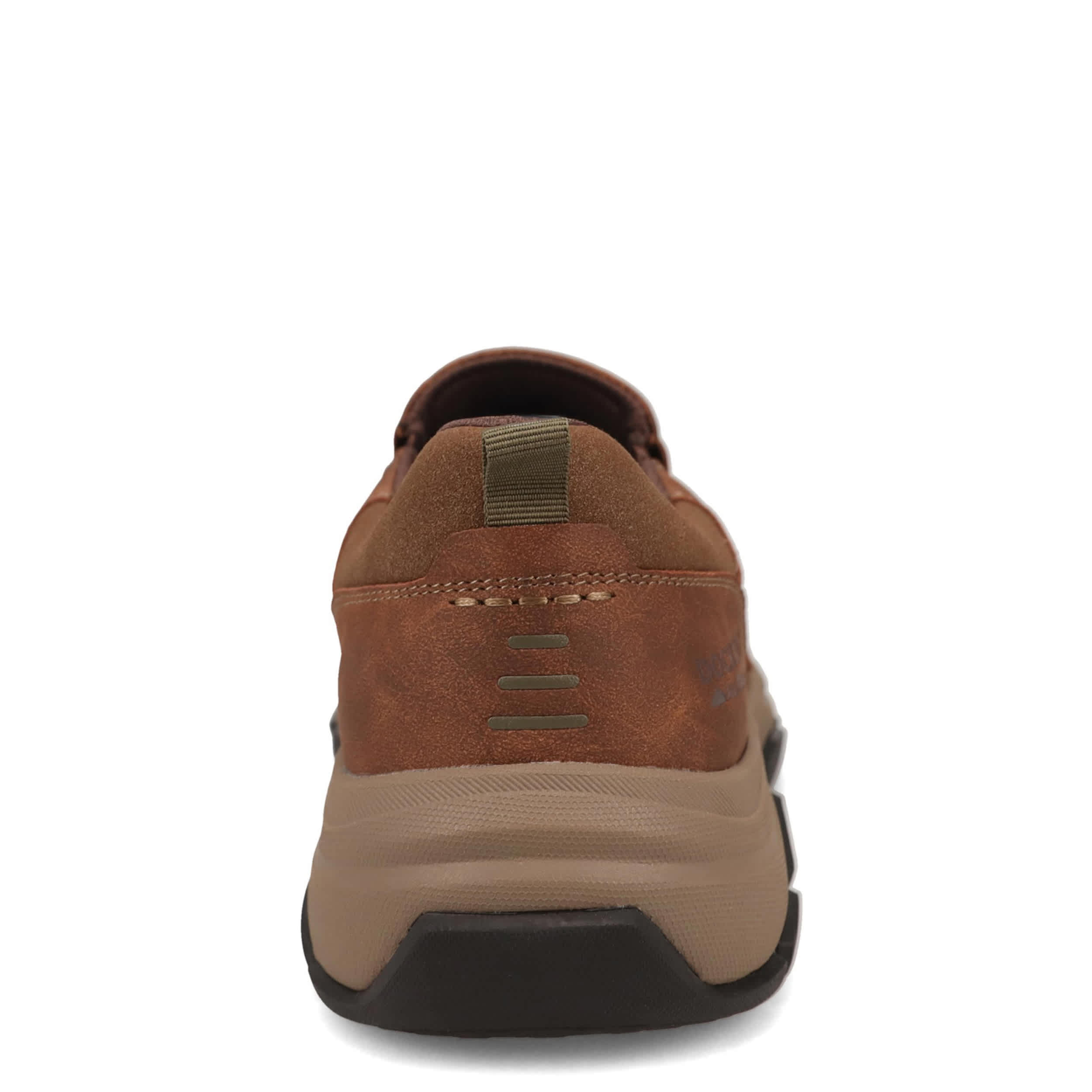 DOCKERS-MENS RAWLINS SLIP ON SNEAKER-DARK TAN & 