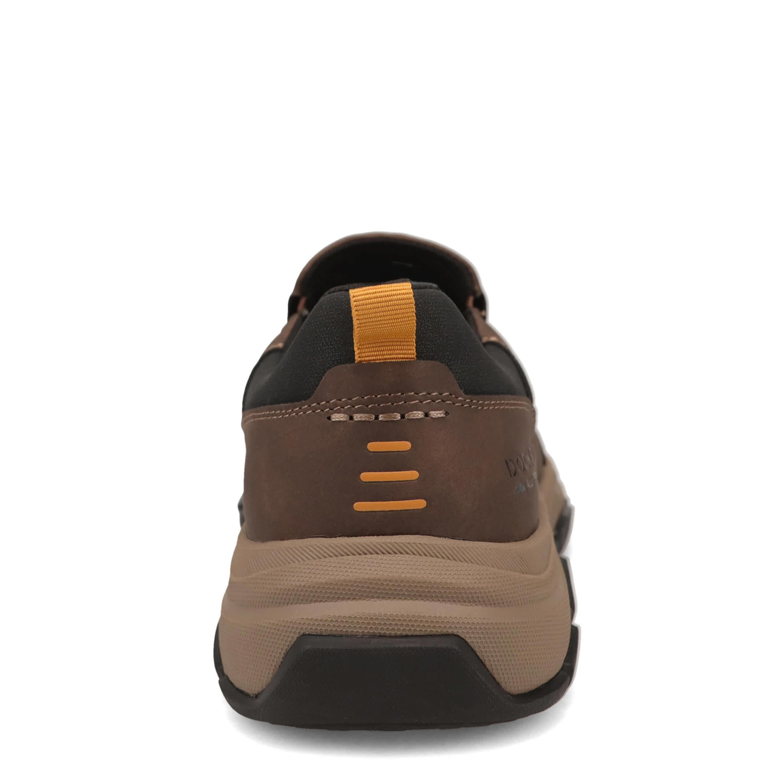 DOCKERS-MENS RAWLINS SLIP ON SNEAKER-DARK BROWN & 