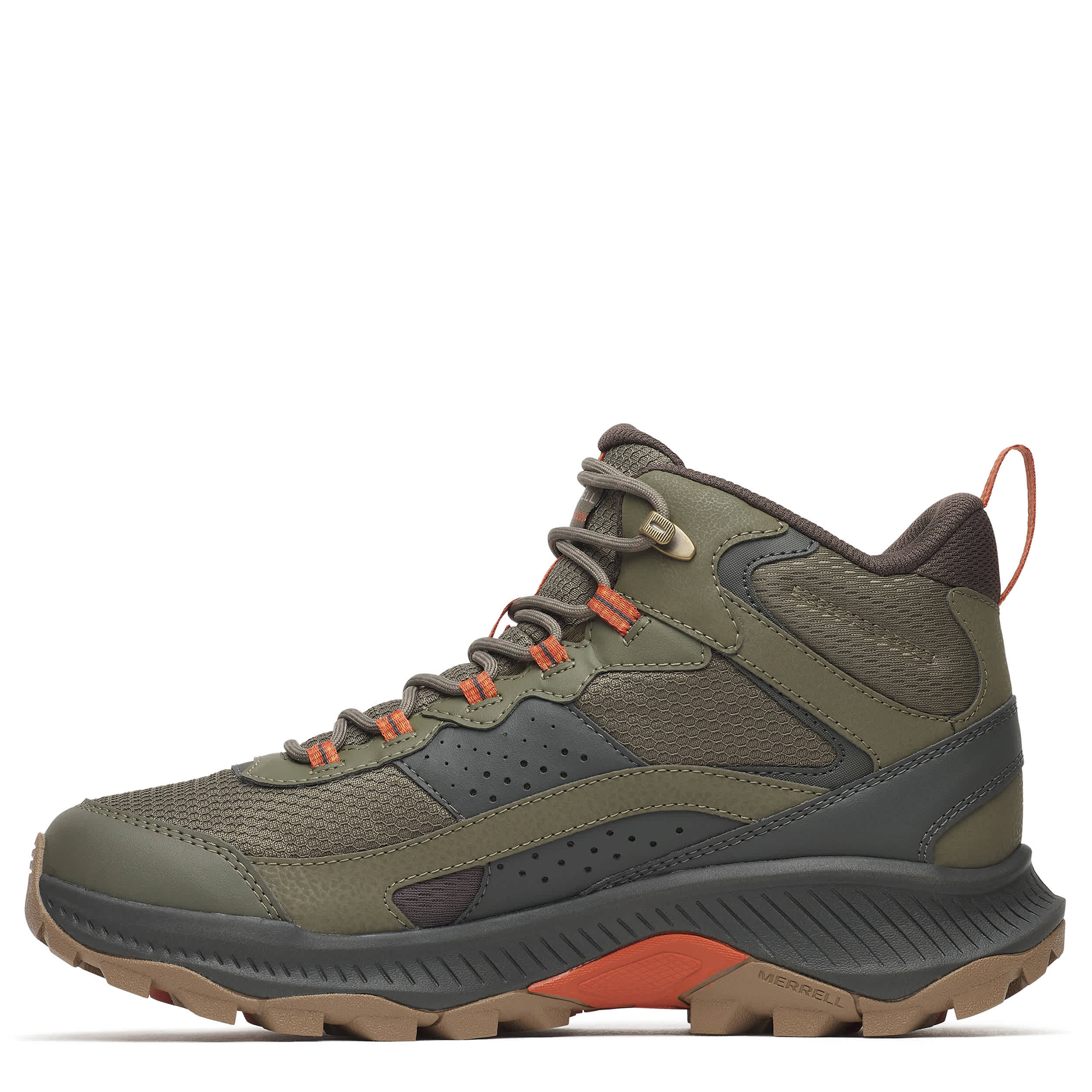MERRELL-MENS SPEED STRIKE 2 MID WATERPROOF HIKING BOOT-OLIVE & 