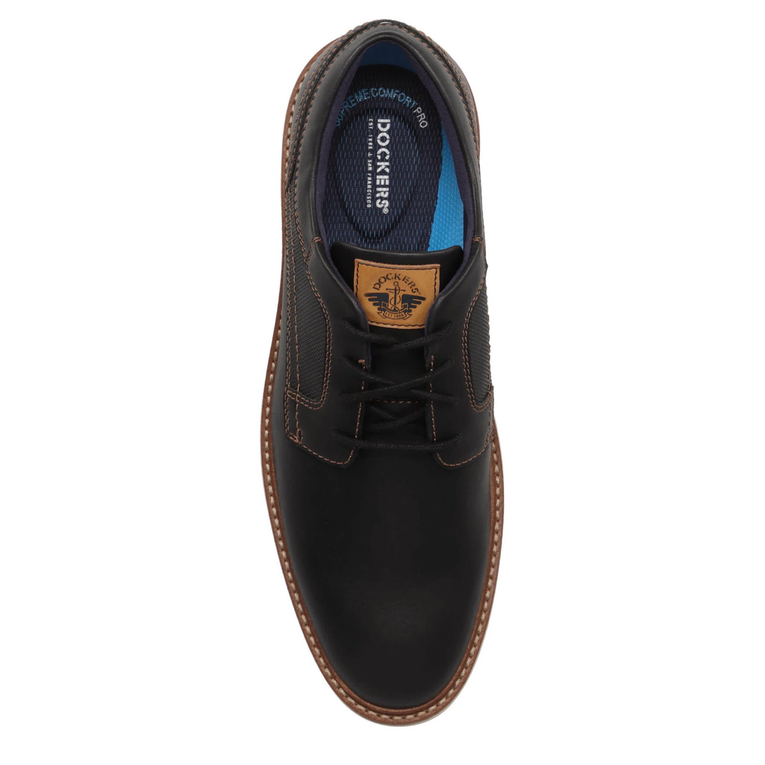 DOCKERS-MENS HALSTEAD OXFORD-BLACK & 