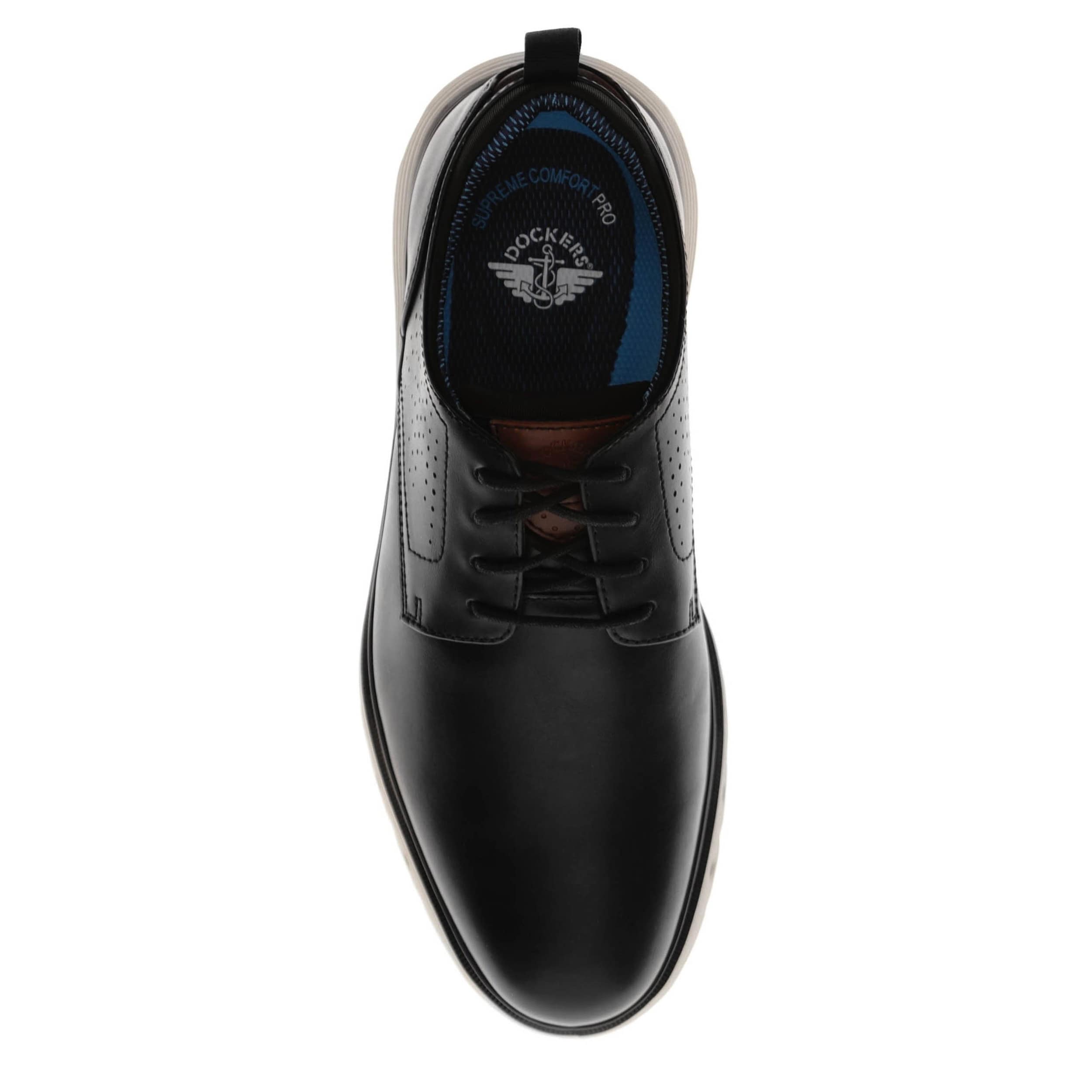 DOCKERS-MENS FRANCO OXFORD-BLACK & WHITE
