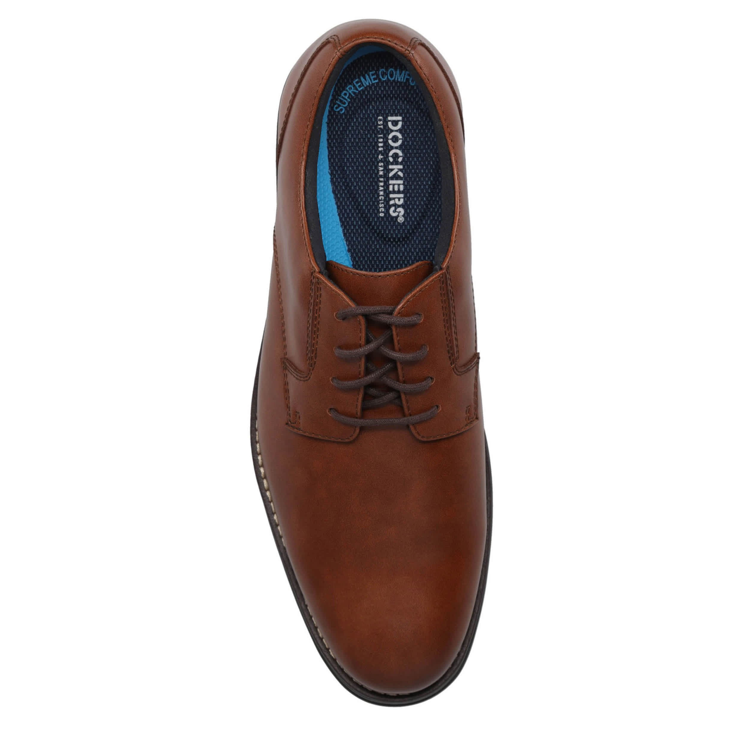DOCKERS-MENS BRIDGEPORT OXFORD-COGNAC & 