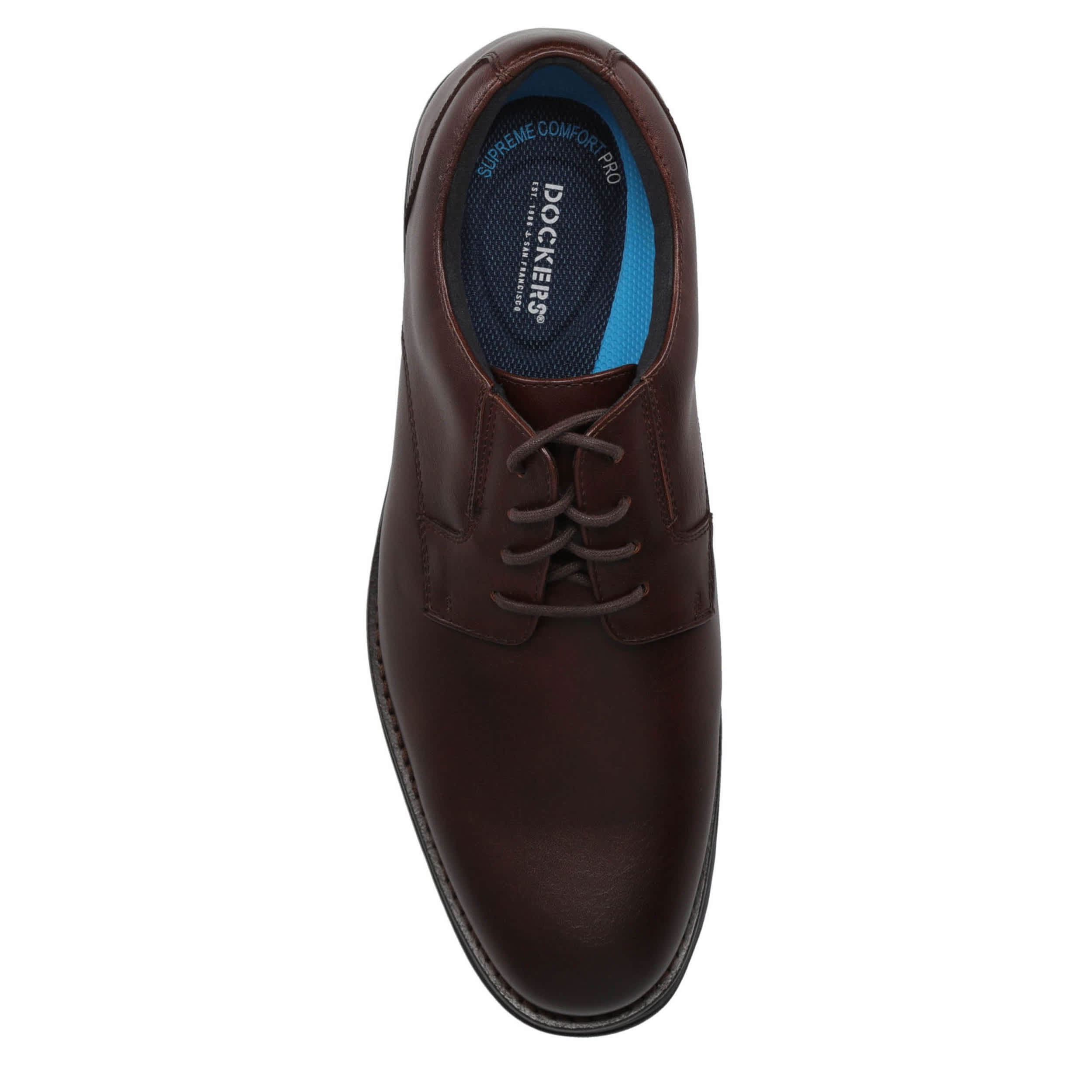 DOCKERS-MENS BRIDGEPORT OXFORD-CHESTNUT & 