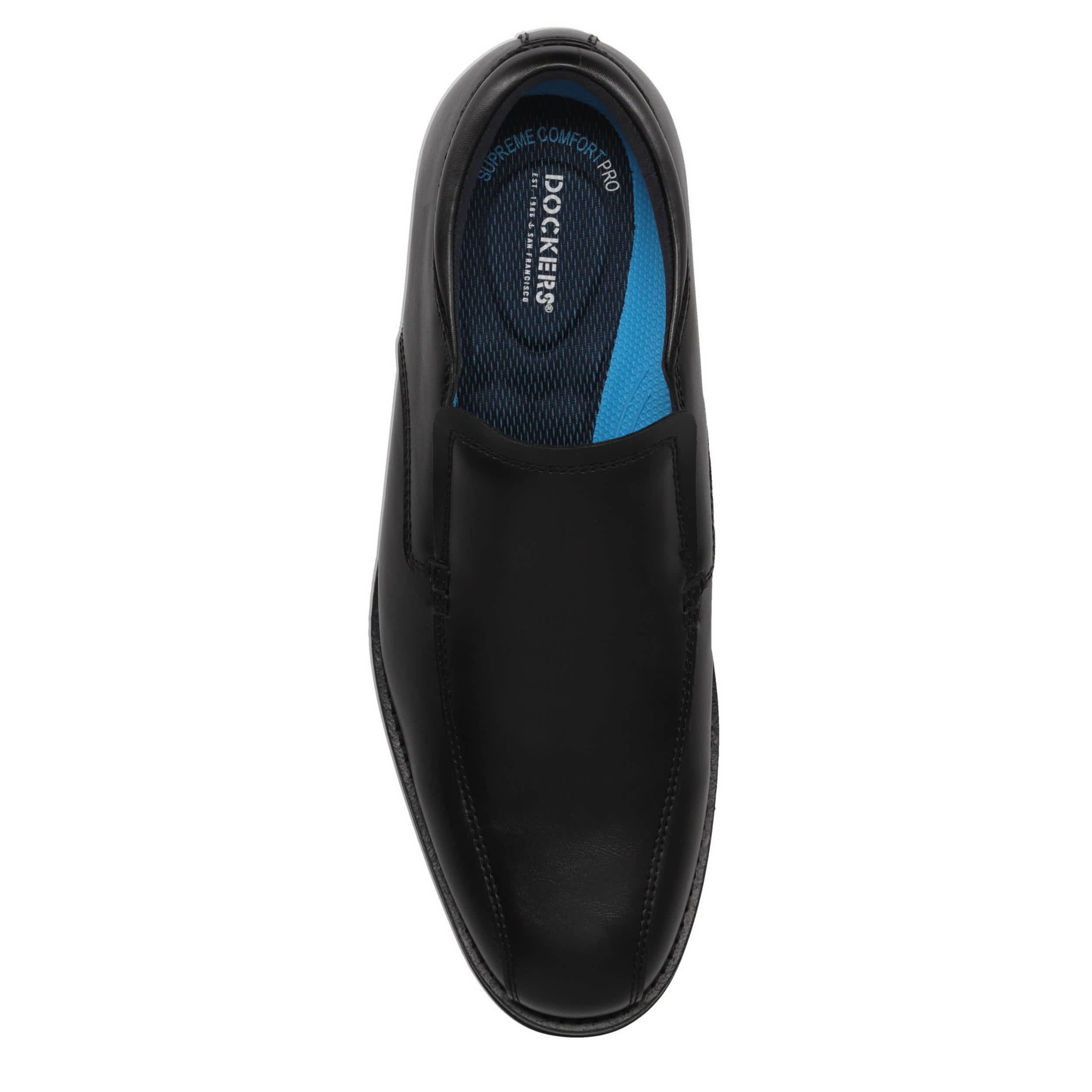 DOCKERS-MENS BENEDICT SLIP ON-BLACK & 