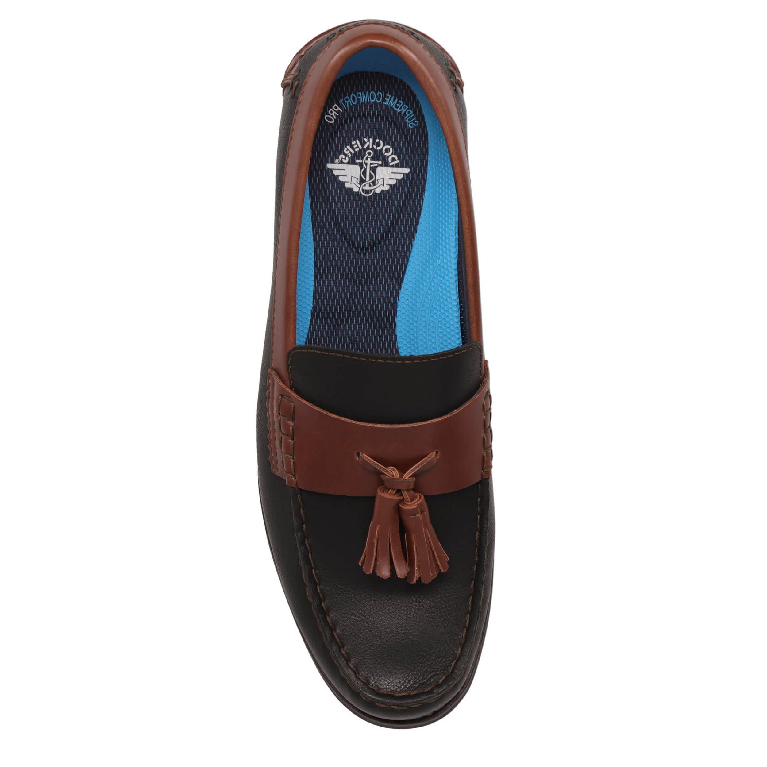 DOCKERS-MENS PULLMAN LOAFER-BLACK & BROWN