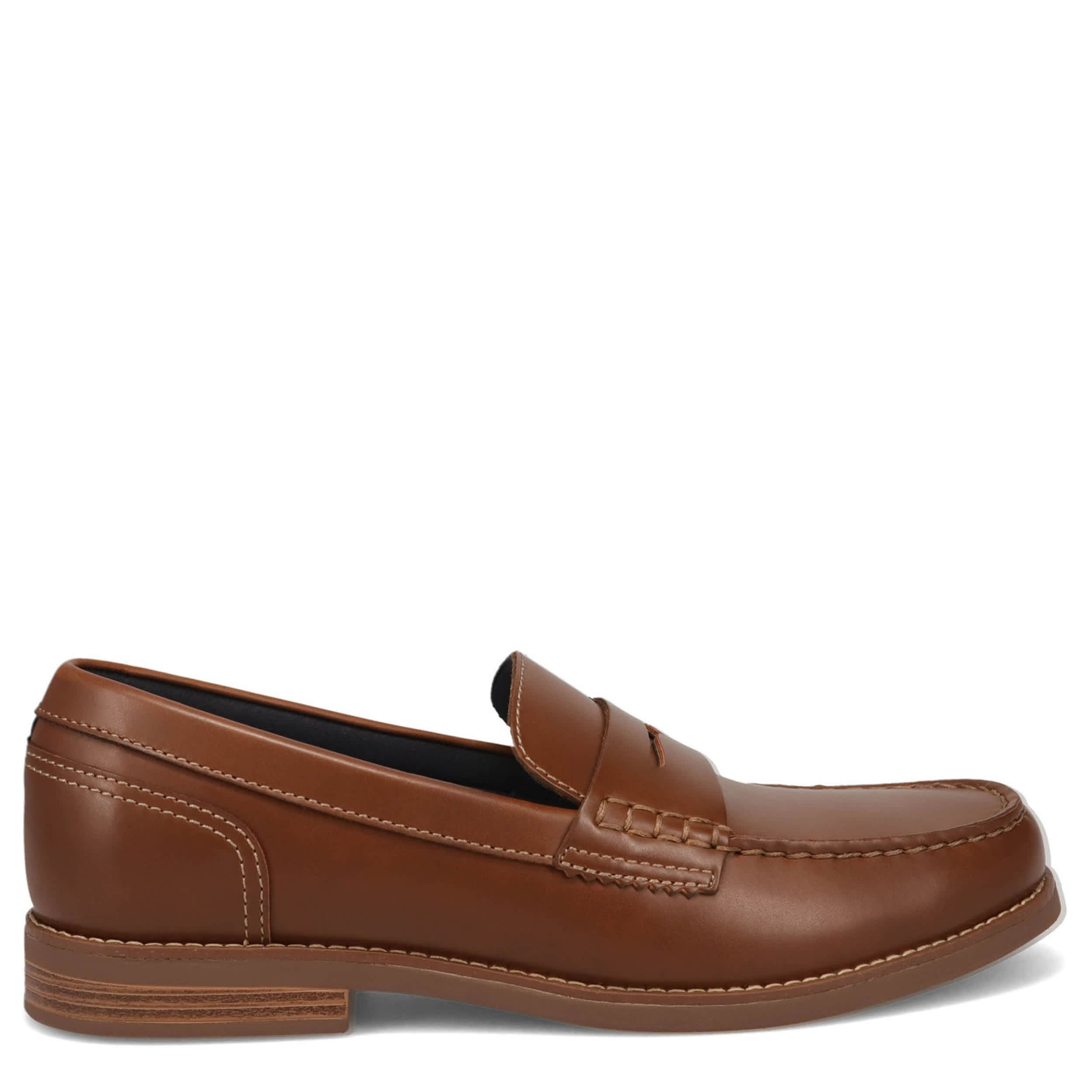 DOCKERS-MENS PEMBROKE PENNY LOAFER-DARK TAN & 