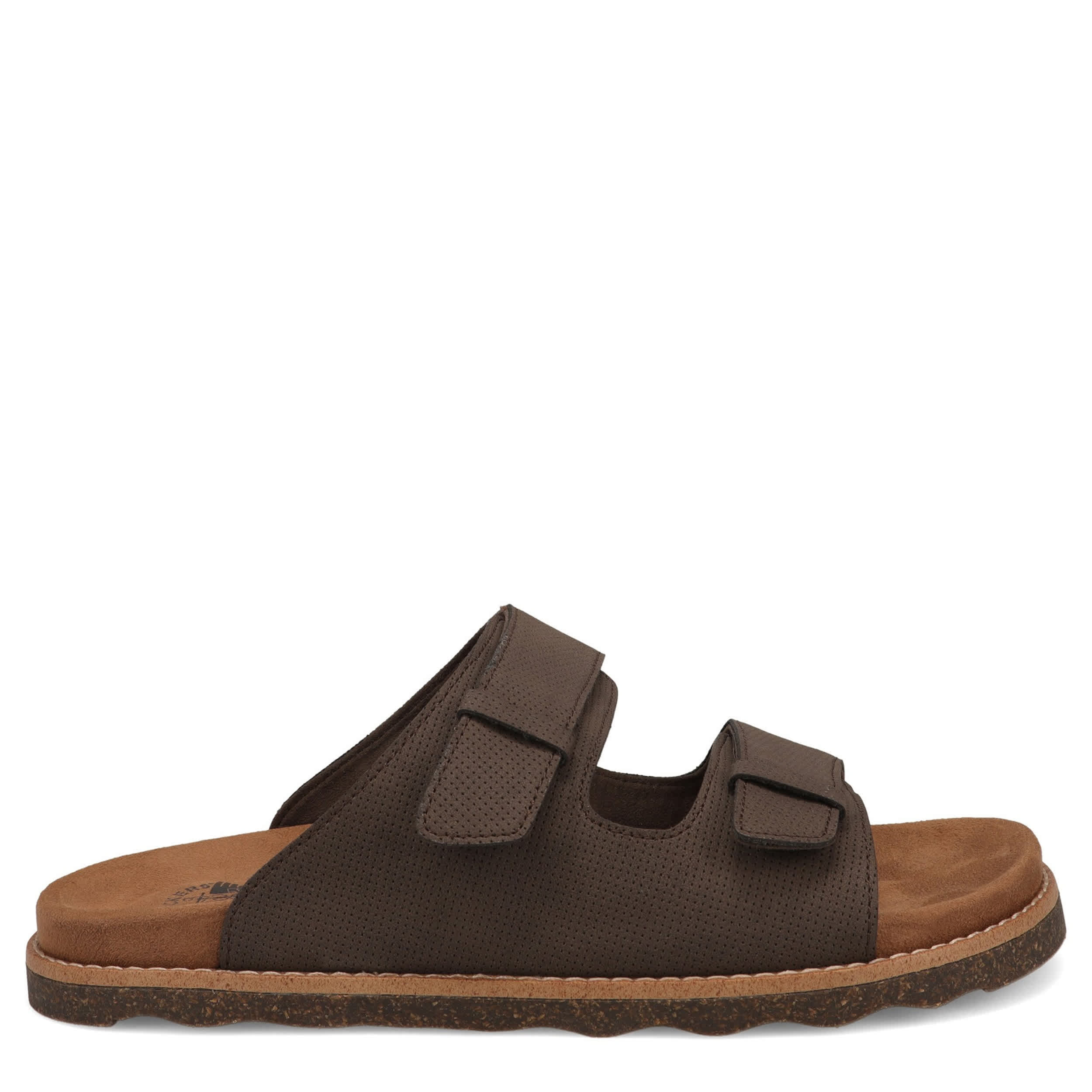 DOCKERS-MENS BURNHAM SLIDE SANDAL-BROWN & 