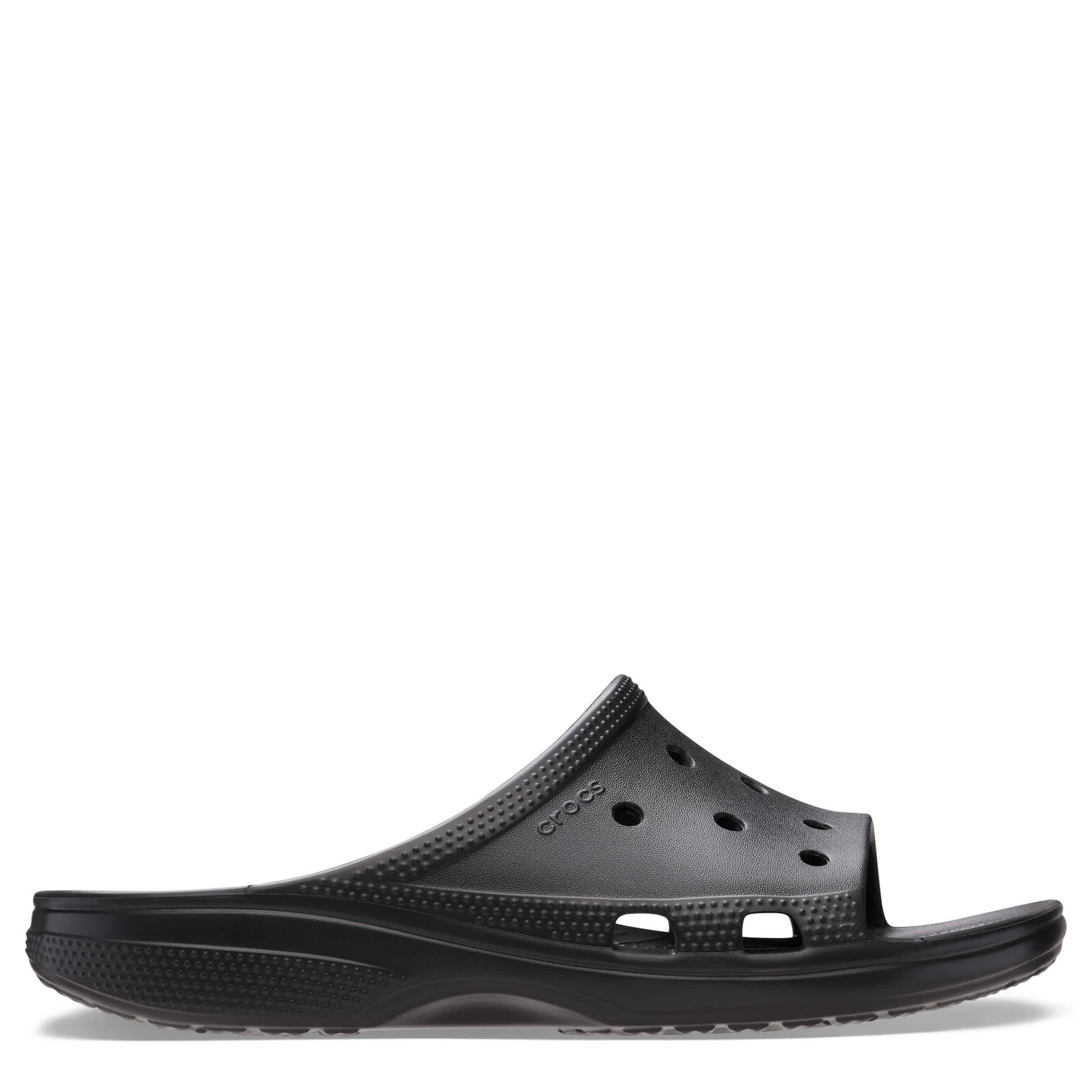 CROCS-MENS SATURDAY SLIDE SANDAL-BLACK & 