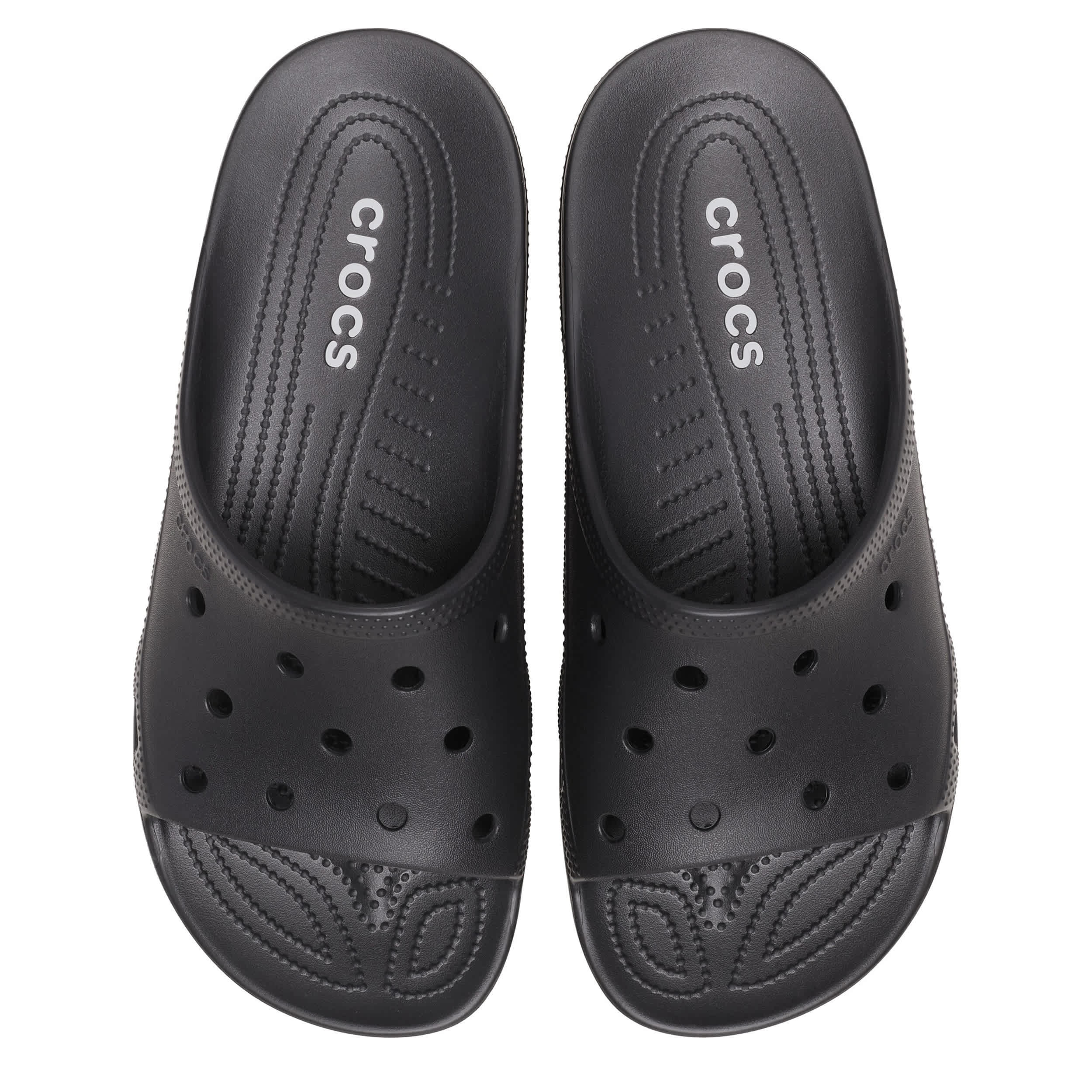 CROCS-MENS SATURDAY SLIDE SANDAL-BLACK & 