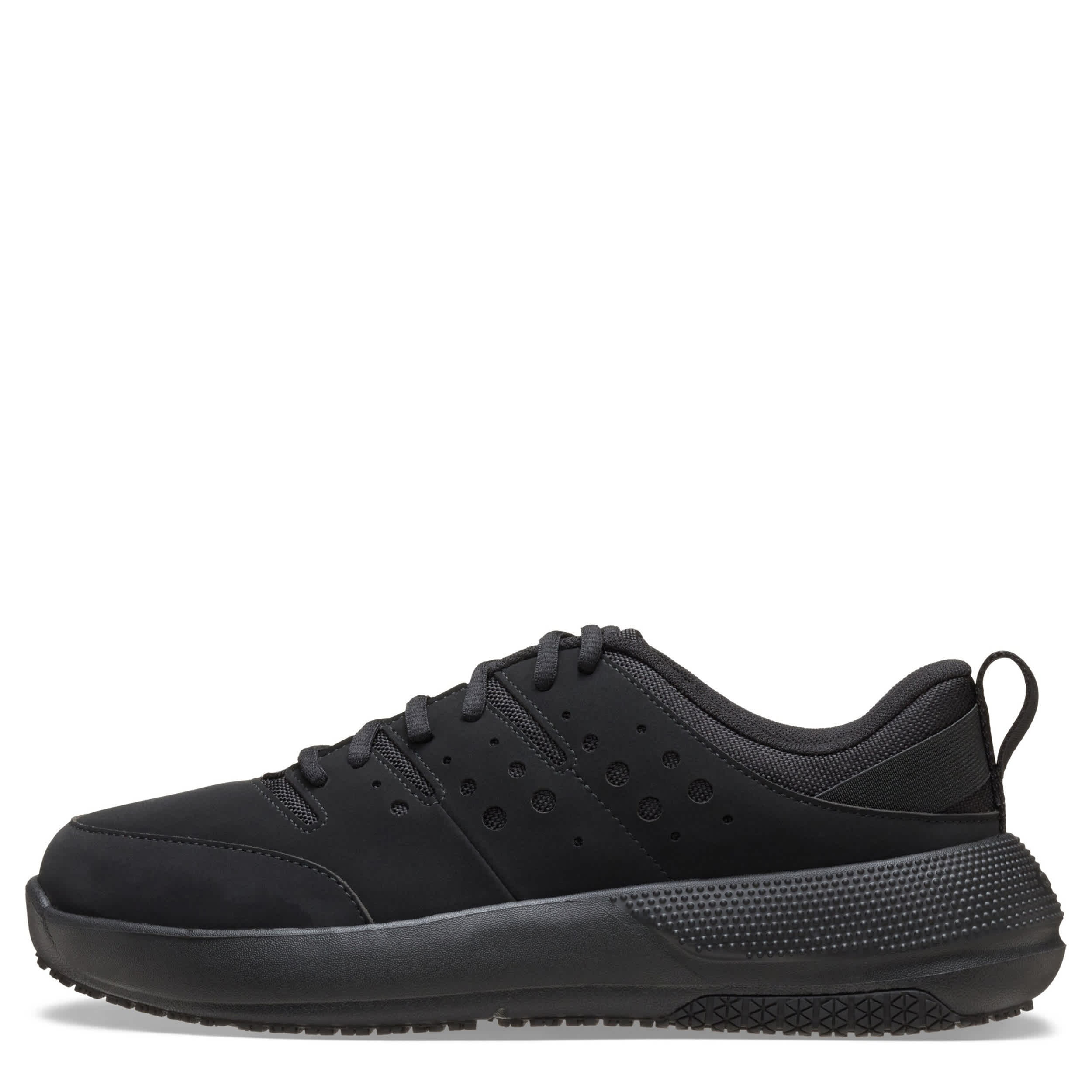 CROCS-MENS ON THE CLOCK WORK SNEAKER-BLACK & 