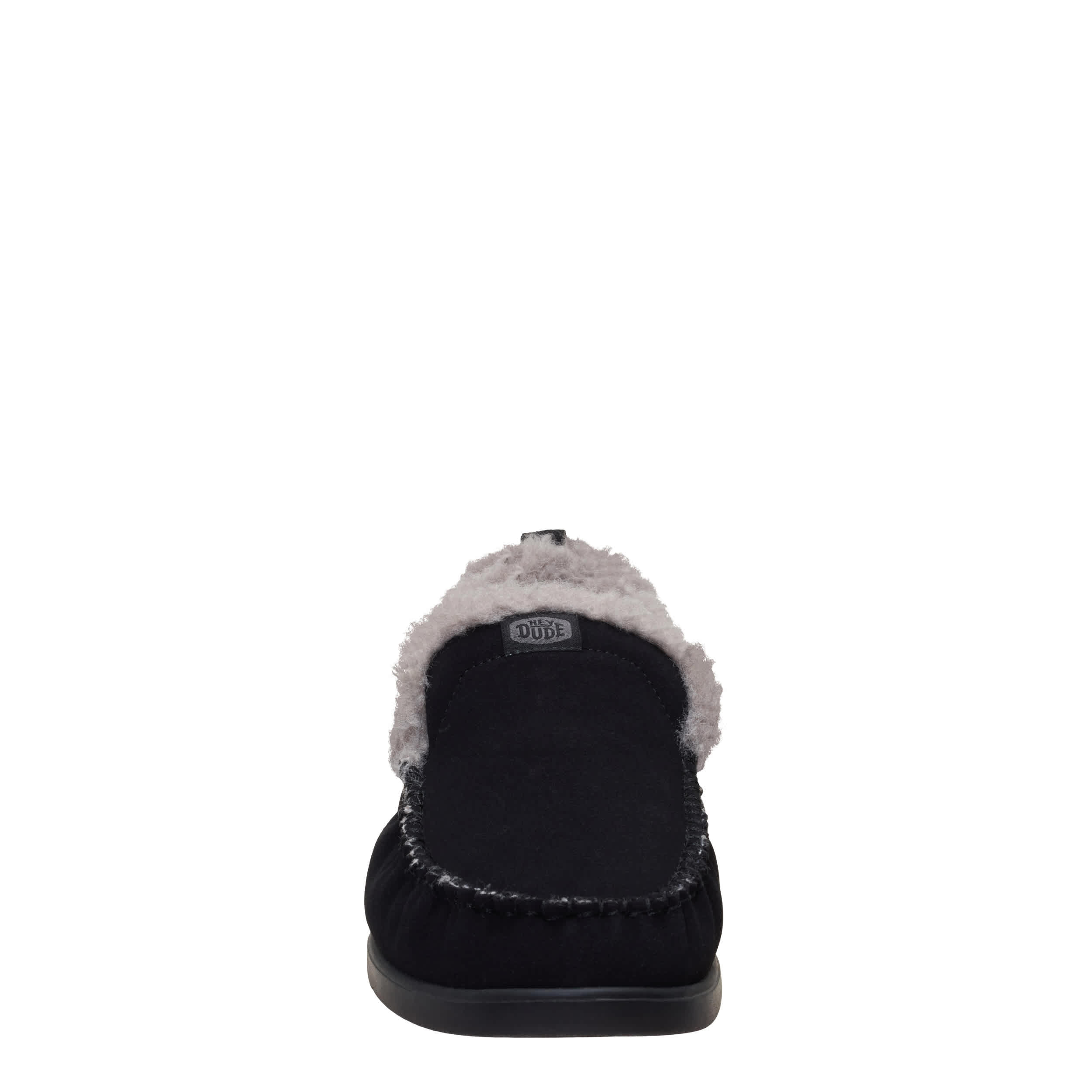 HEYDUDE-MENS HARBOR LO SLIPPER-BLACK & 