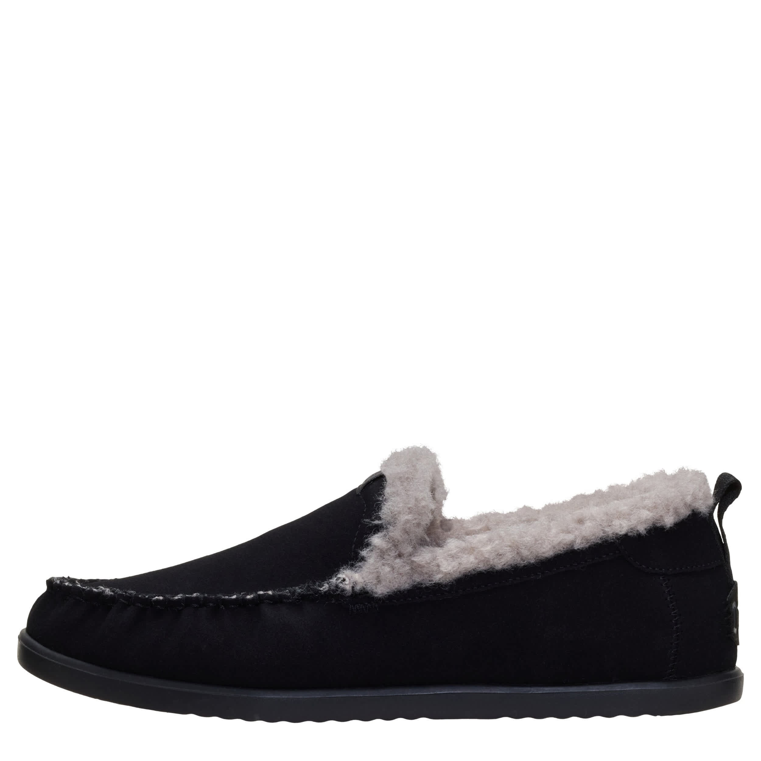 HEYDUDE-MENS HARBOR LO SLIPPER-BLACK & 