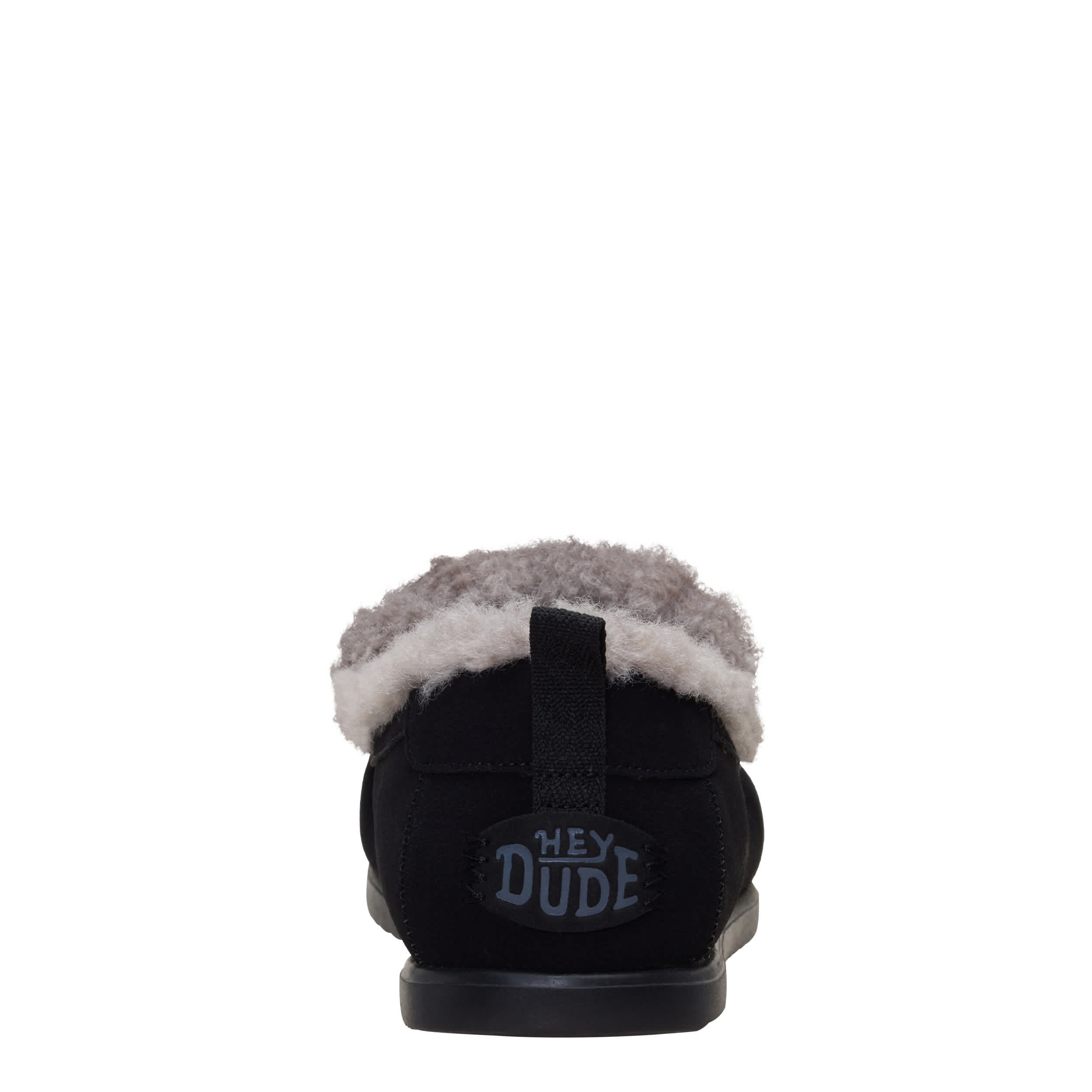 HEYDUDE-MENS HARBOR LO SLIPPER-BLACK & 
