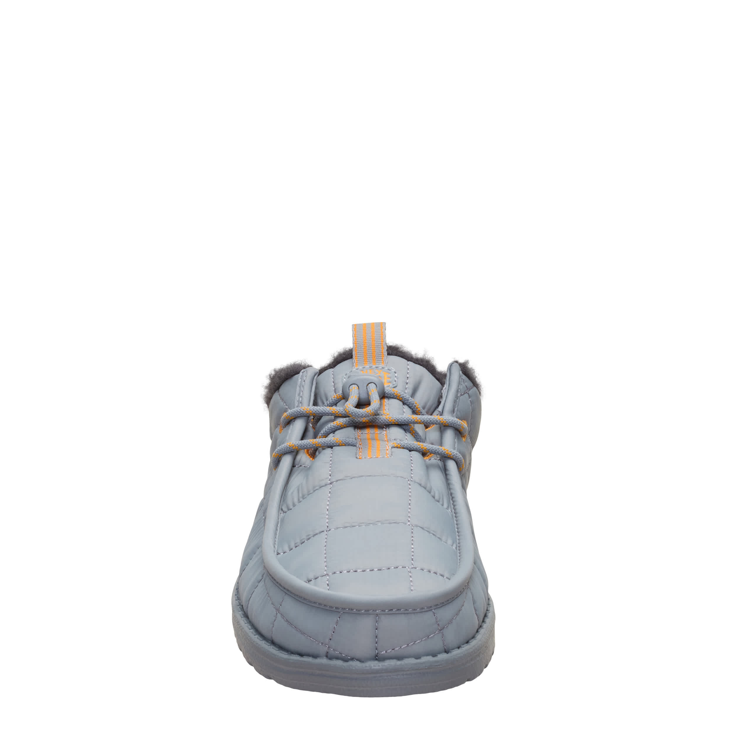 HEYDUDE-MENS WALLY SLIP CAMP NYLON SLIP ON SNEAKER-GREY & 
