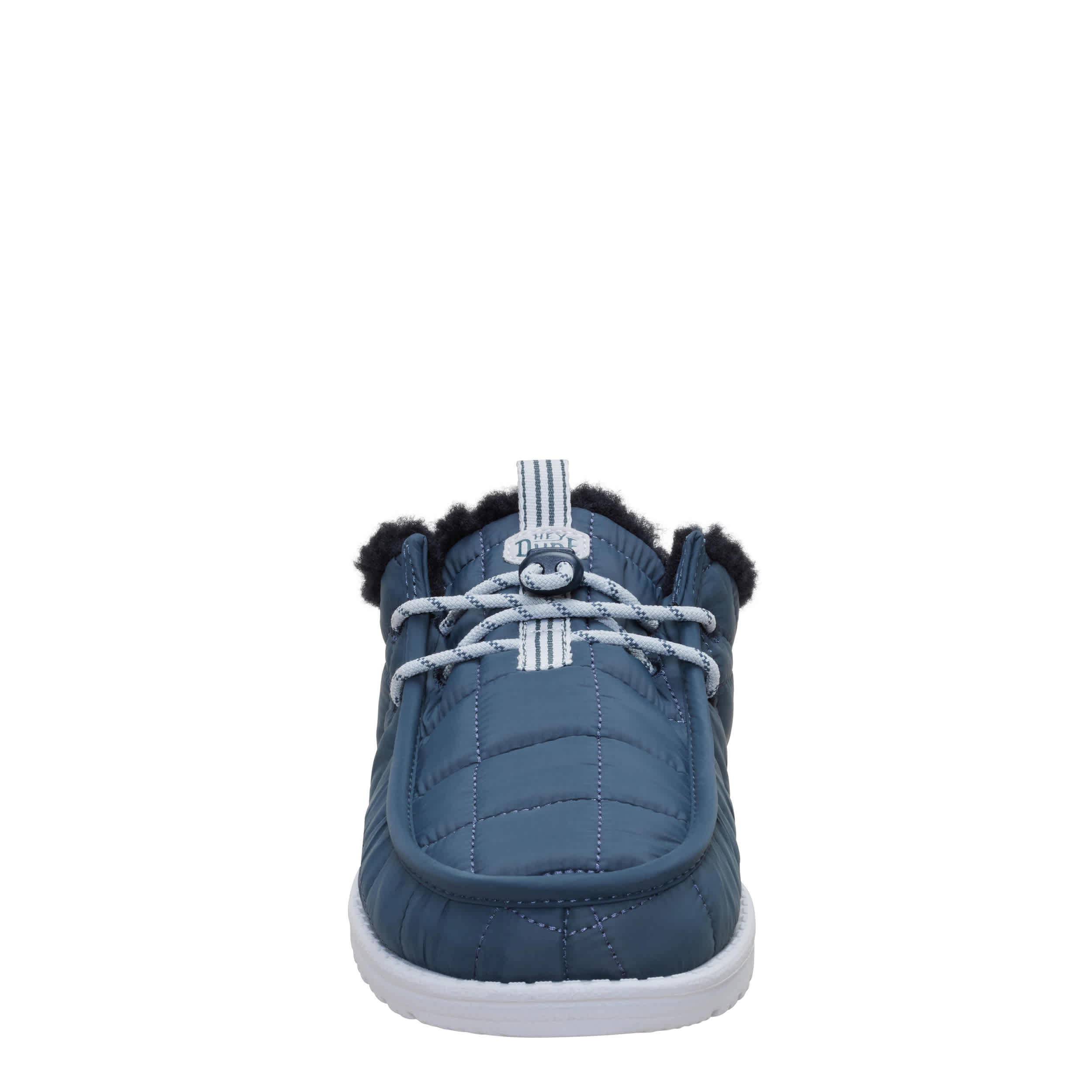 HEYDUDE-MENS WALLY SLIP CAMP NYLON SLIP ON SNEAKER-GREY & 