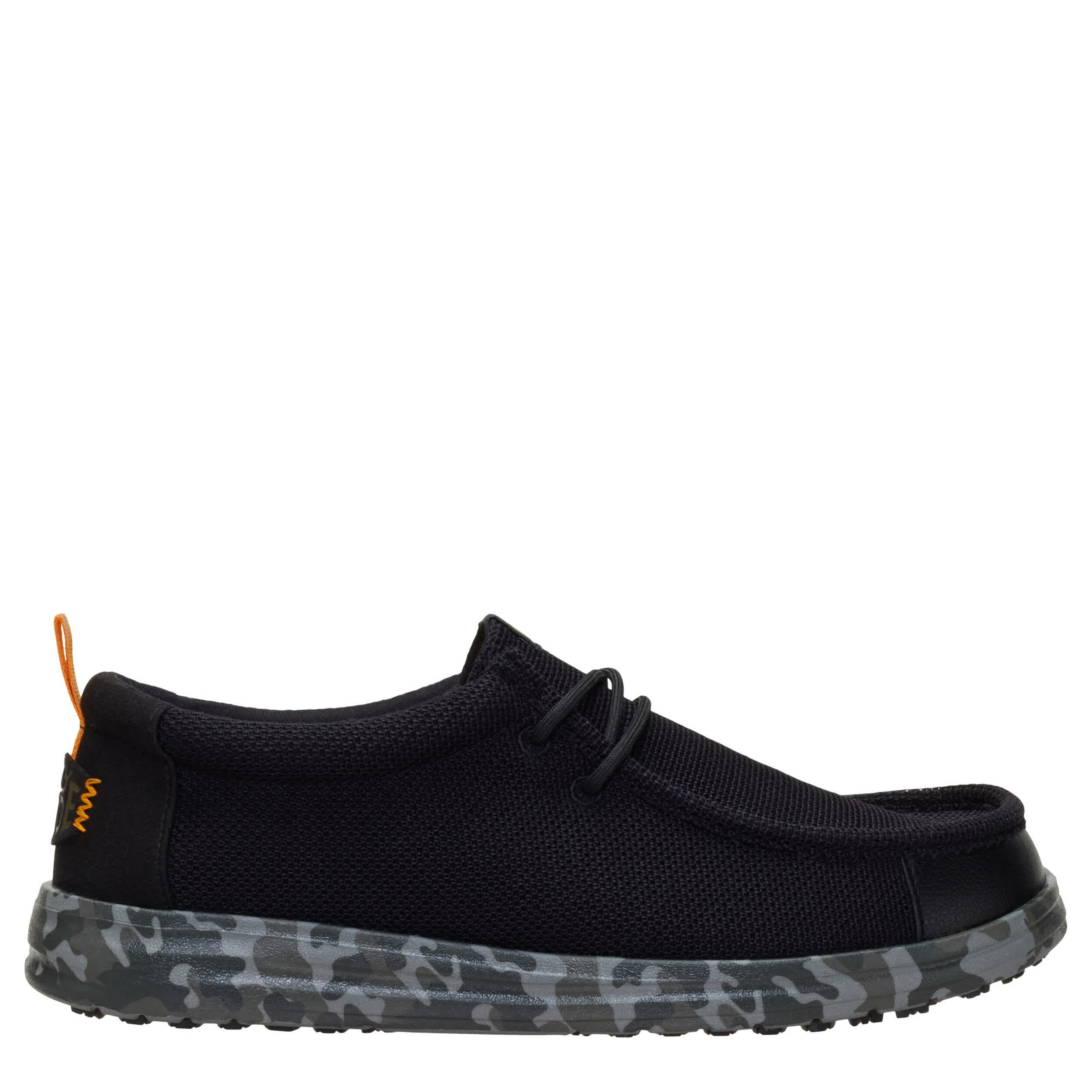 HEYDUDE-MENS WALLY WORK CE SHOE-BLACK & 