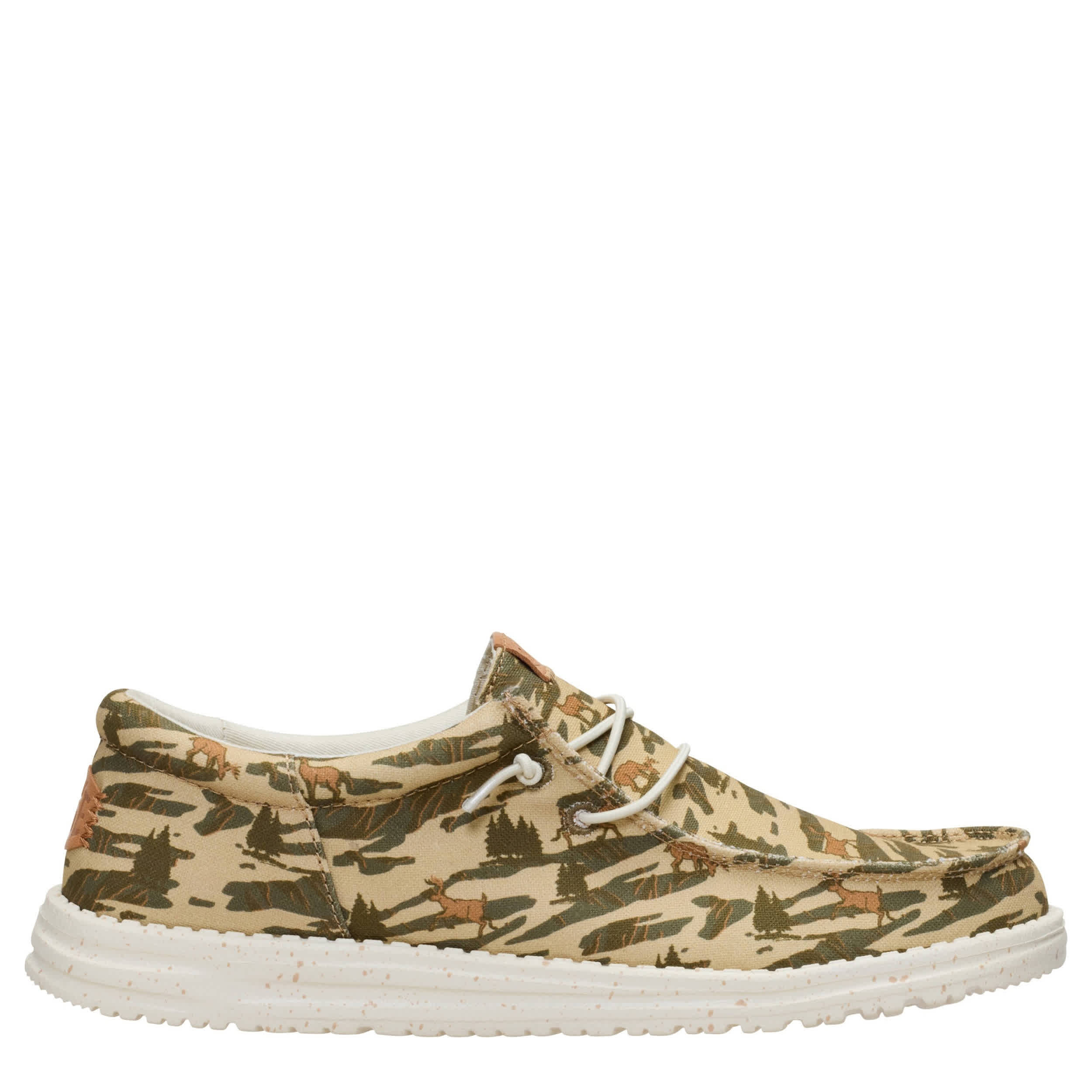 HEYDUDE-MENS WALLY SLIP ON SNEAKER-NEUTRAL & 