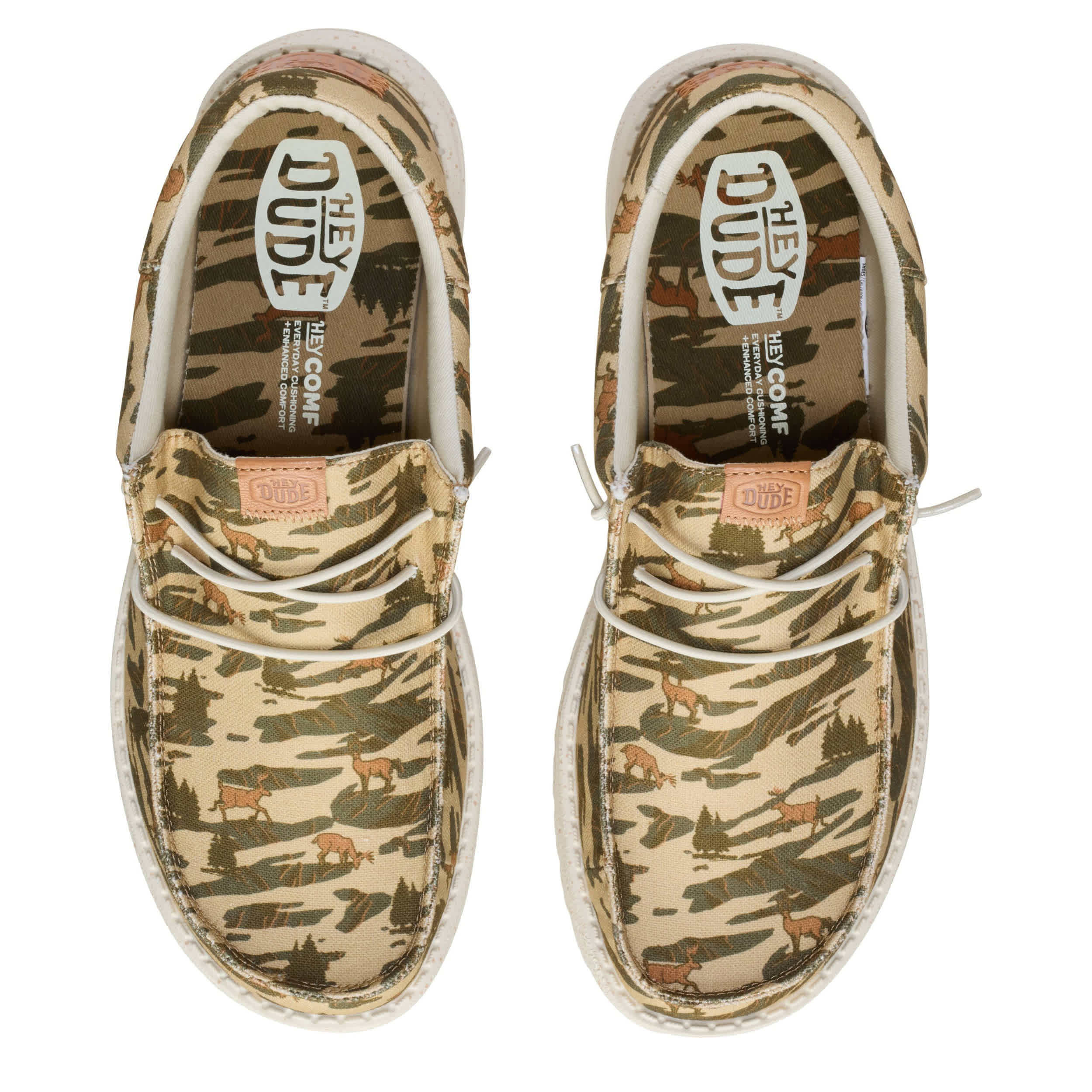HEYDUDE-MENS WALLY SLIP ON SNEAKER-NEUTRAL & 