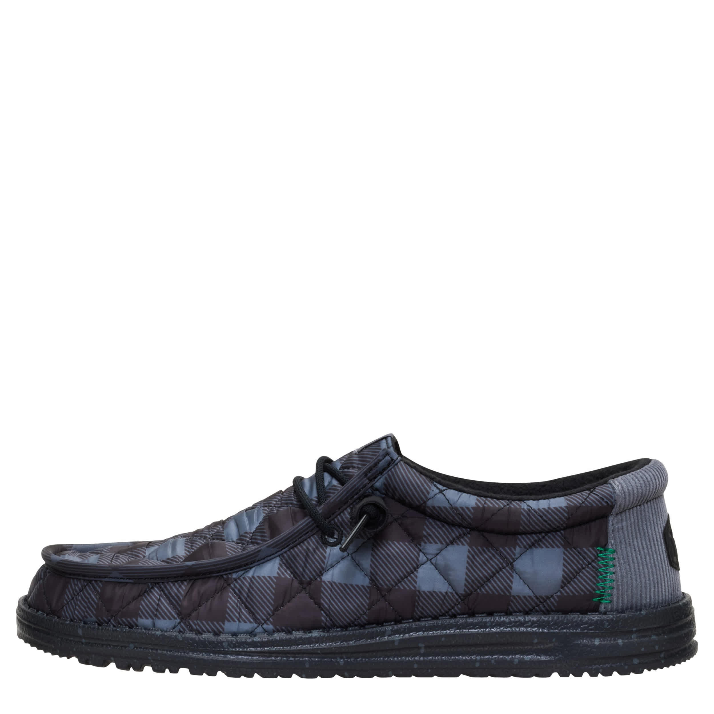 HEYDUDE-MENS WALLY SLIP ON SNEAKER-GREY & 