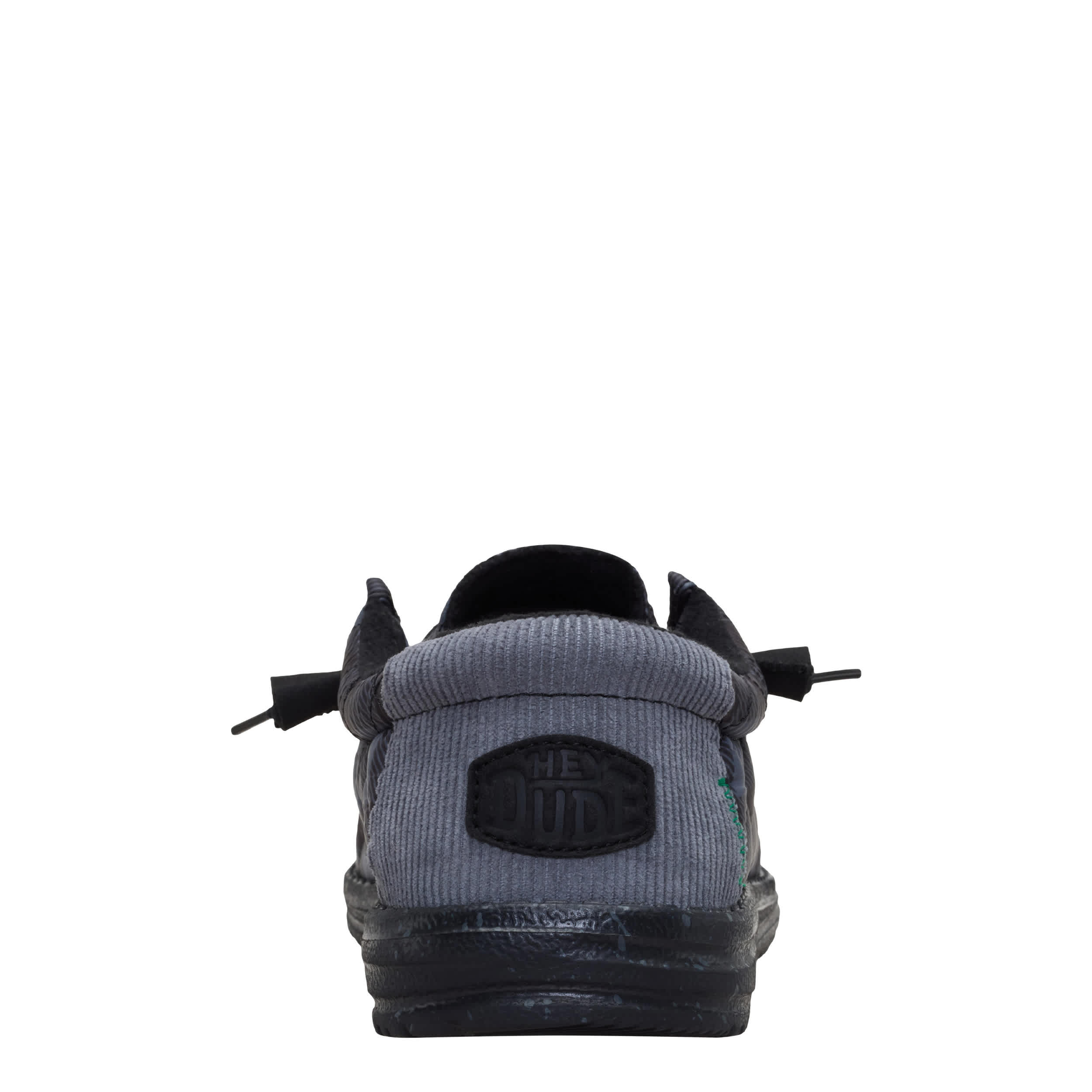 HEYDUDE-MENS WALLY SLIP ON SNEAKER-GREY & 