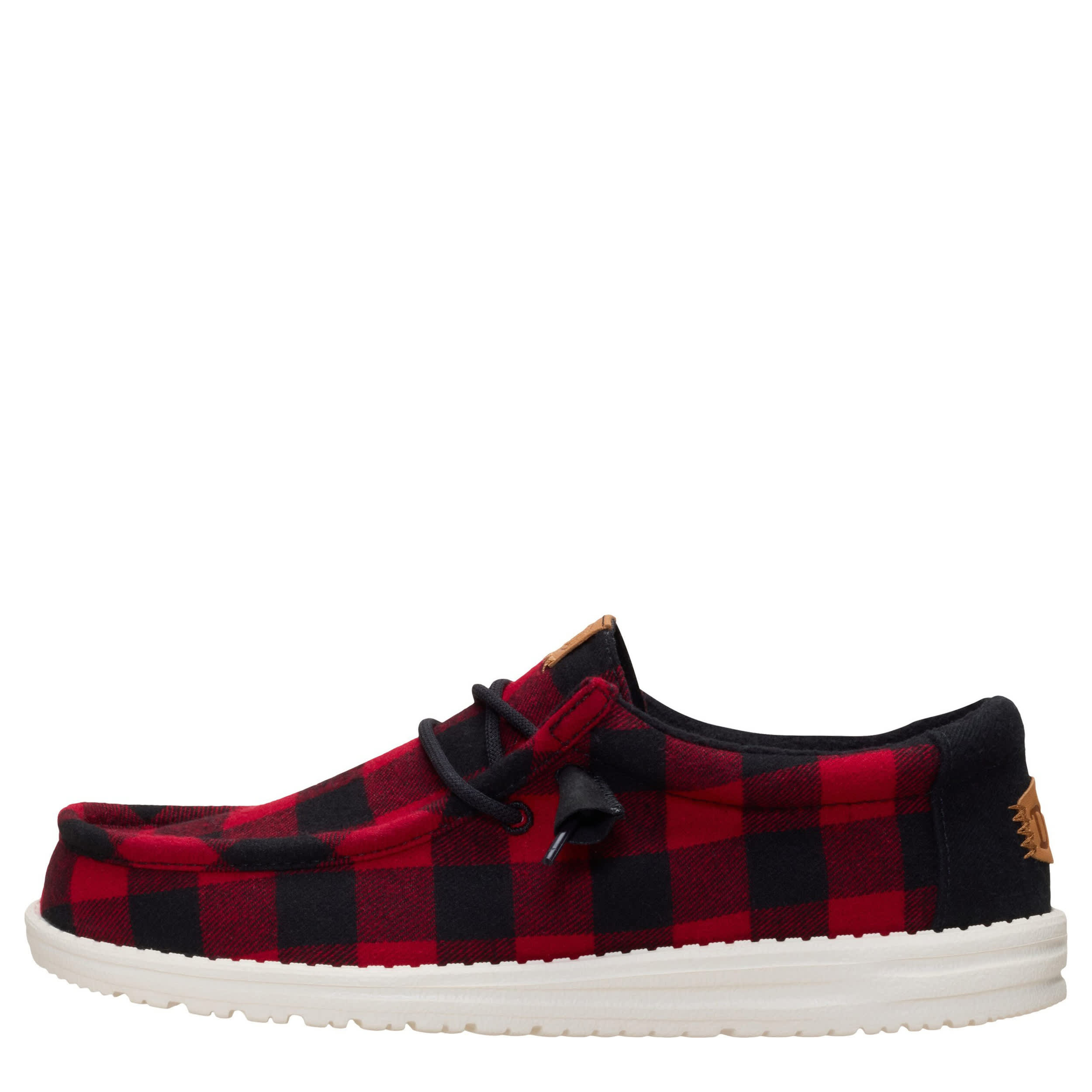 HEYDUDE-MENS WALLY SLIP ON SNEAKER-RED & 