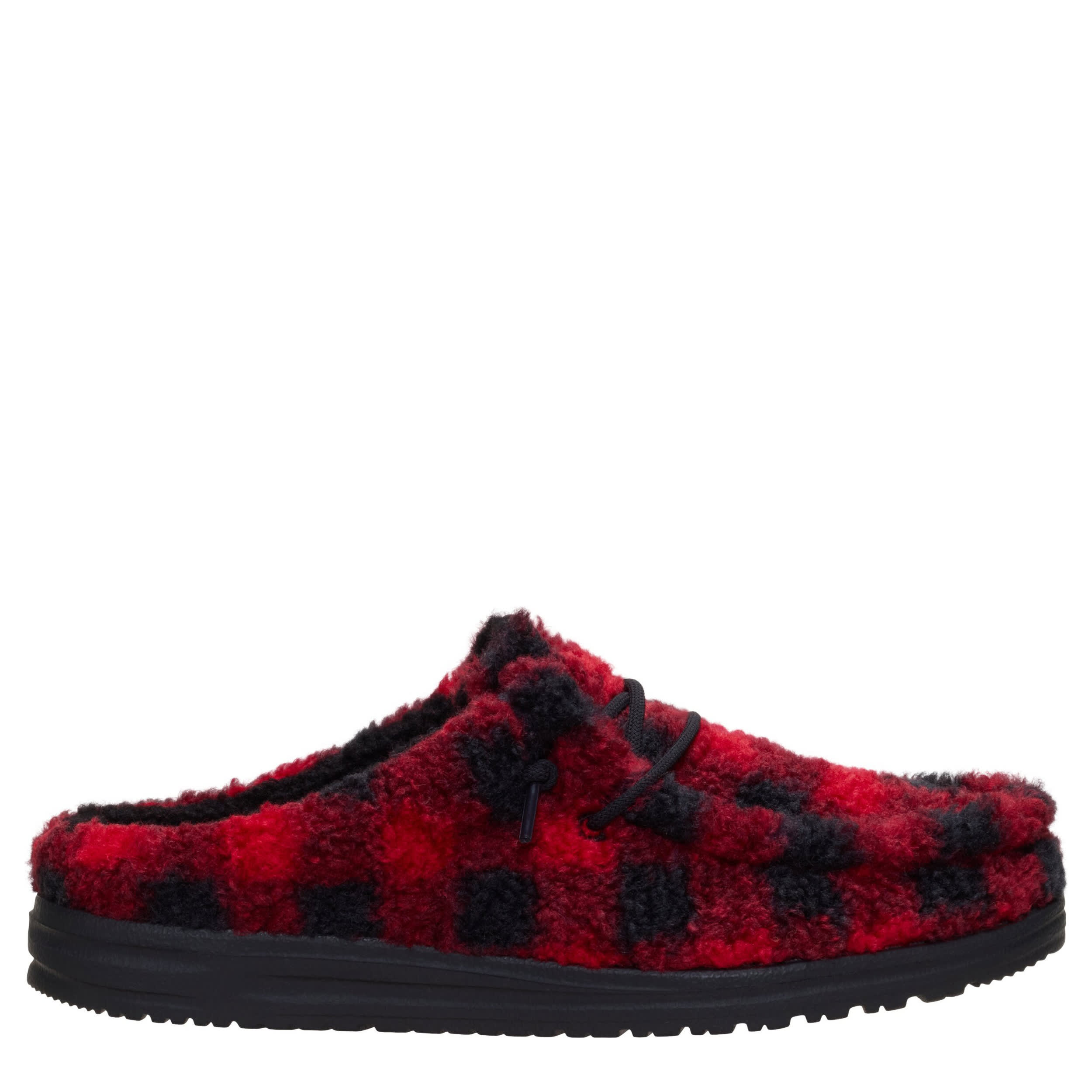 HEYDUDE-MENS WALLY SLIPPER-RED & 
