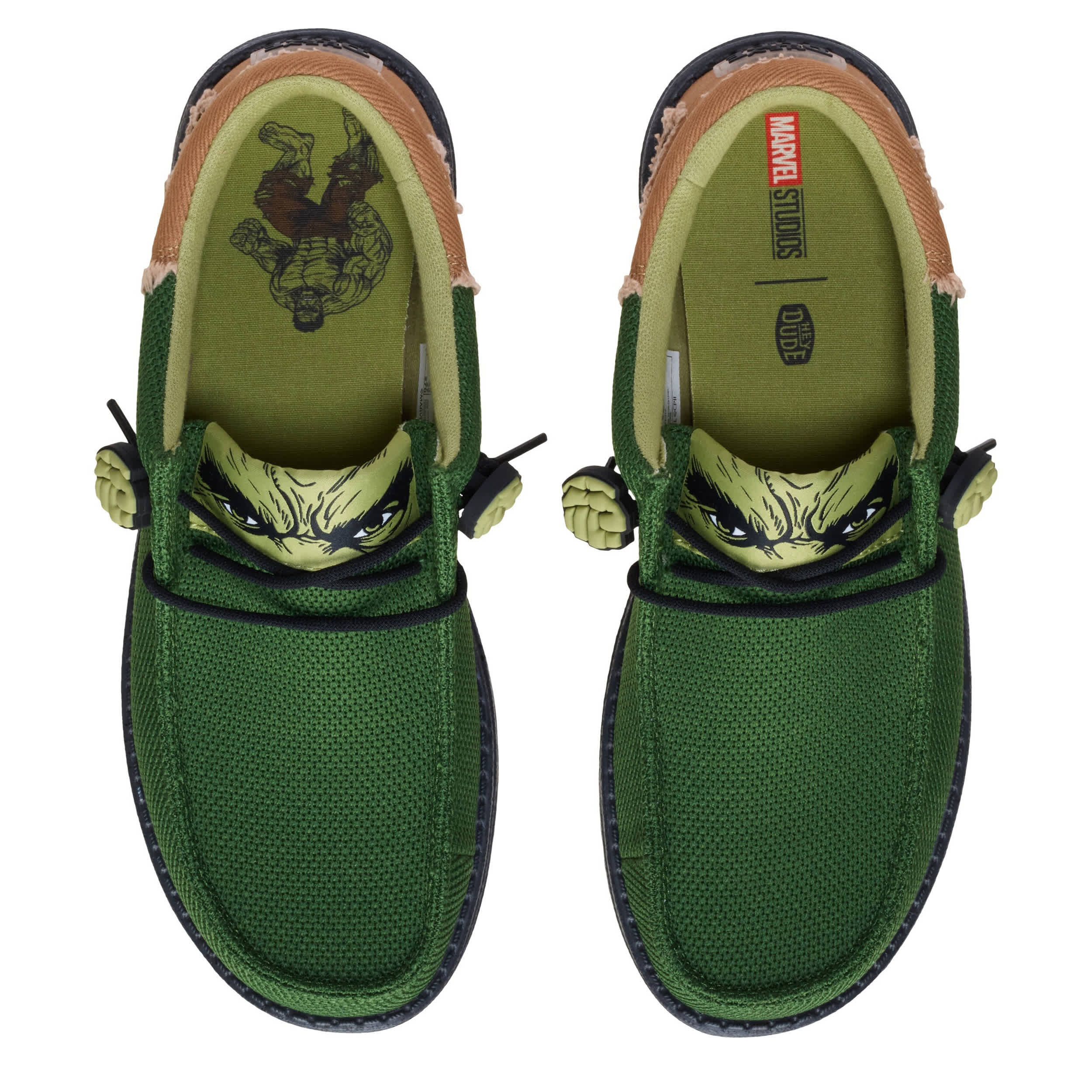 HEYDUDE-MENS WALLY FUNK HULK-GREEN & 