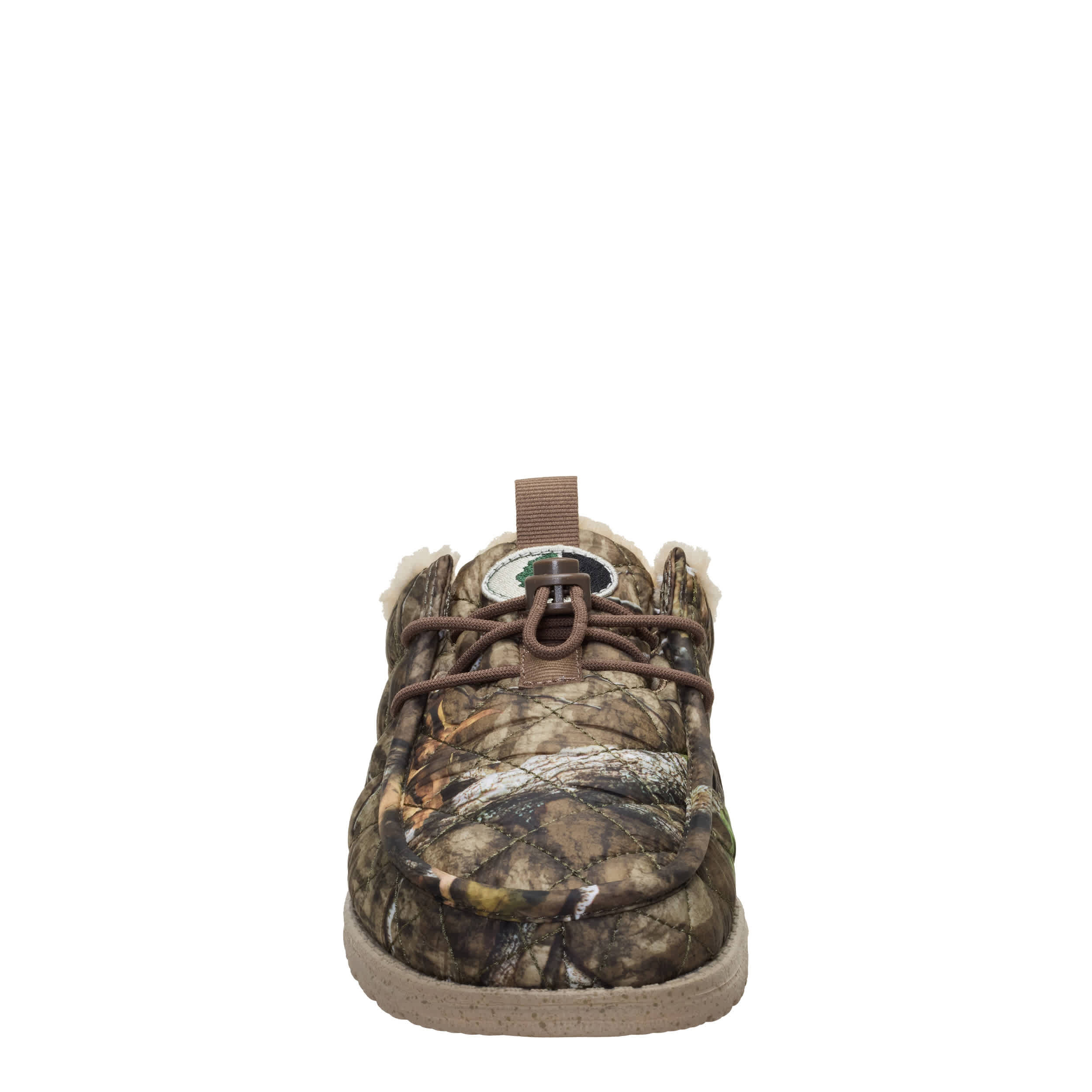 HEYDUDE-MENS WALLY SLIP CAMP MOSSY OAK SLIP ON SNEAKER-CAMO & 