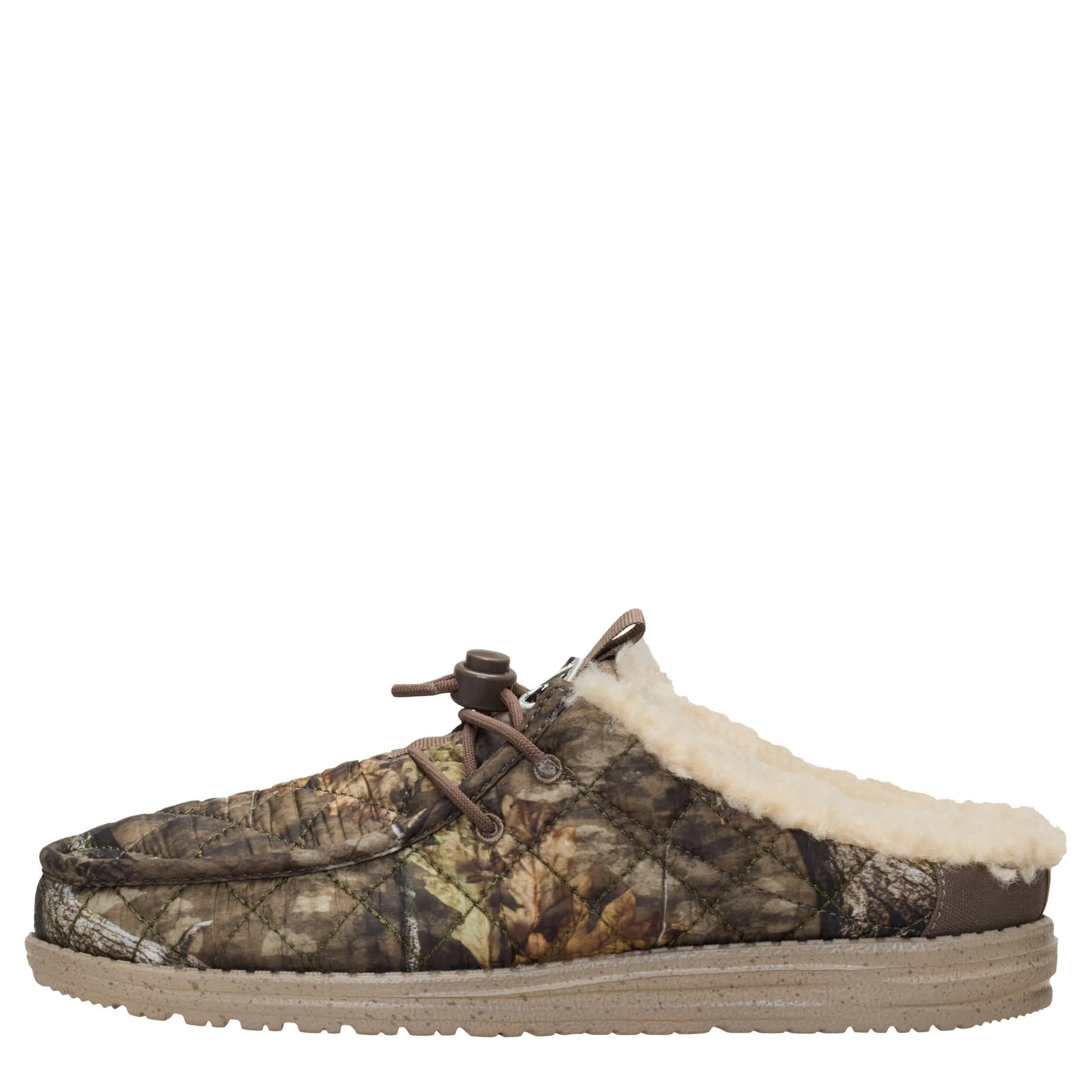 HEYDUDE-MENS WALLY SLIP CAMP MOSSY OAK SLIP ON SNEAKER-CAMO & 