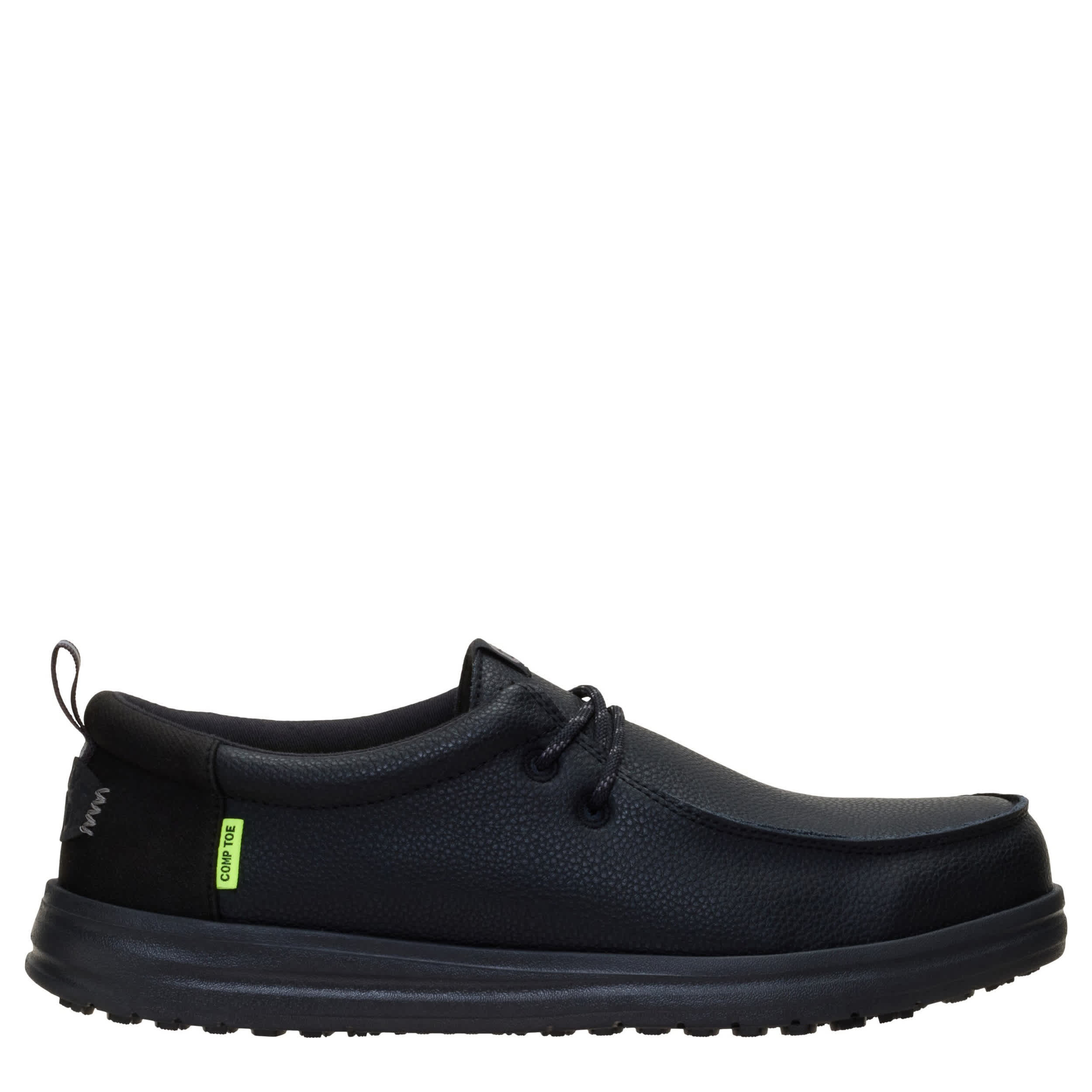 HEYDUDE-MENS WALLY WORK CT SHOE-BLACK & 