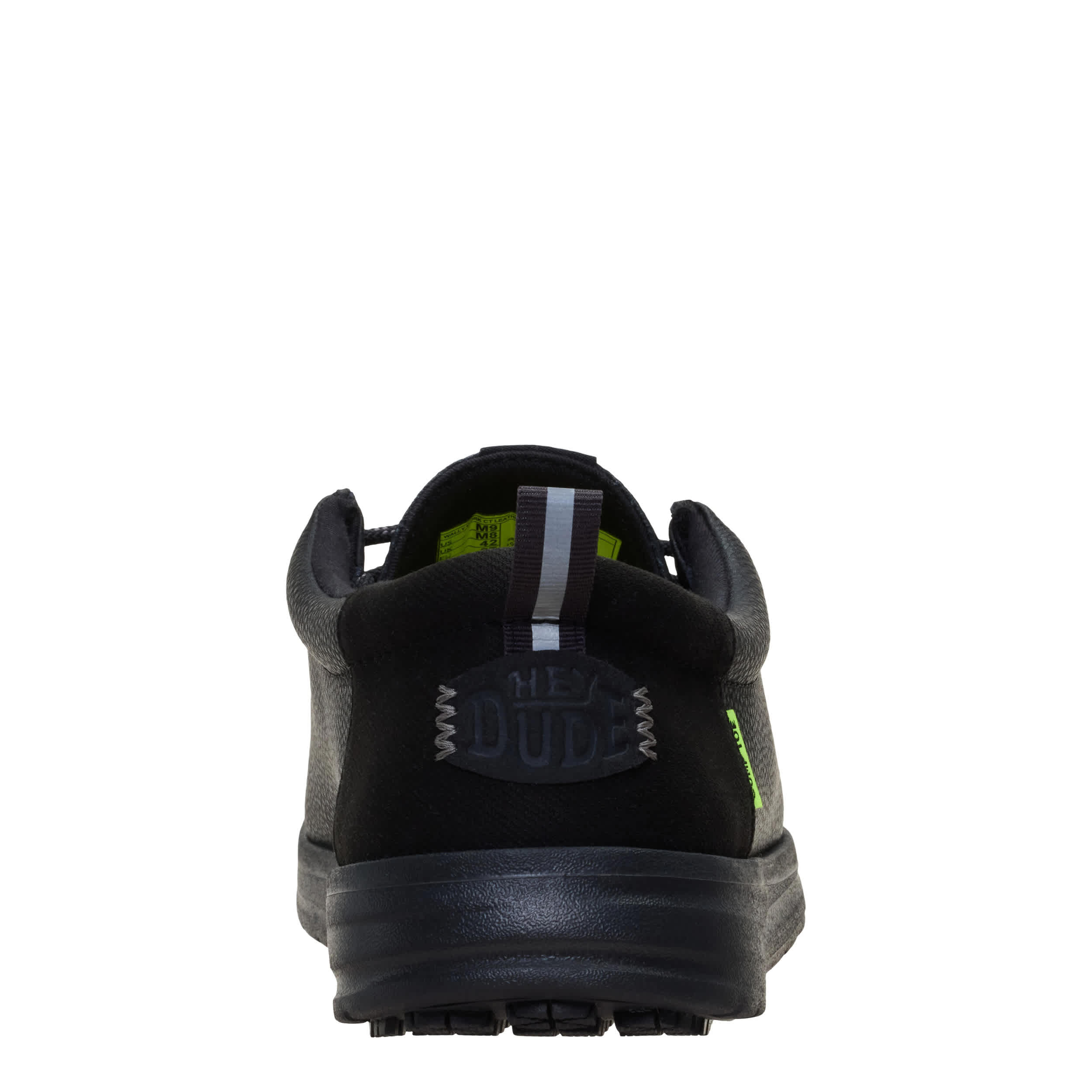 HEYDUDE-MENS WALLY WORK CT SHOE-BLACK & 