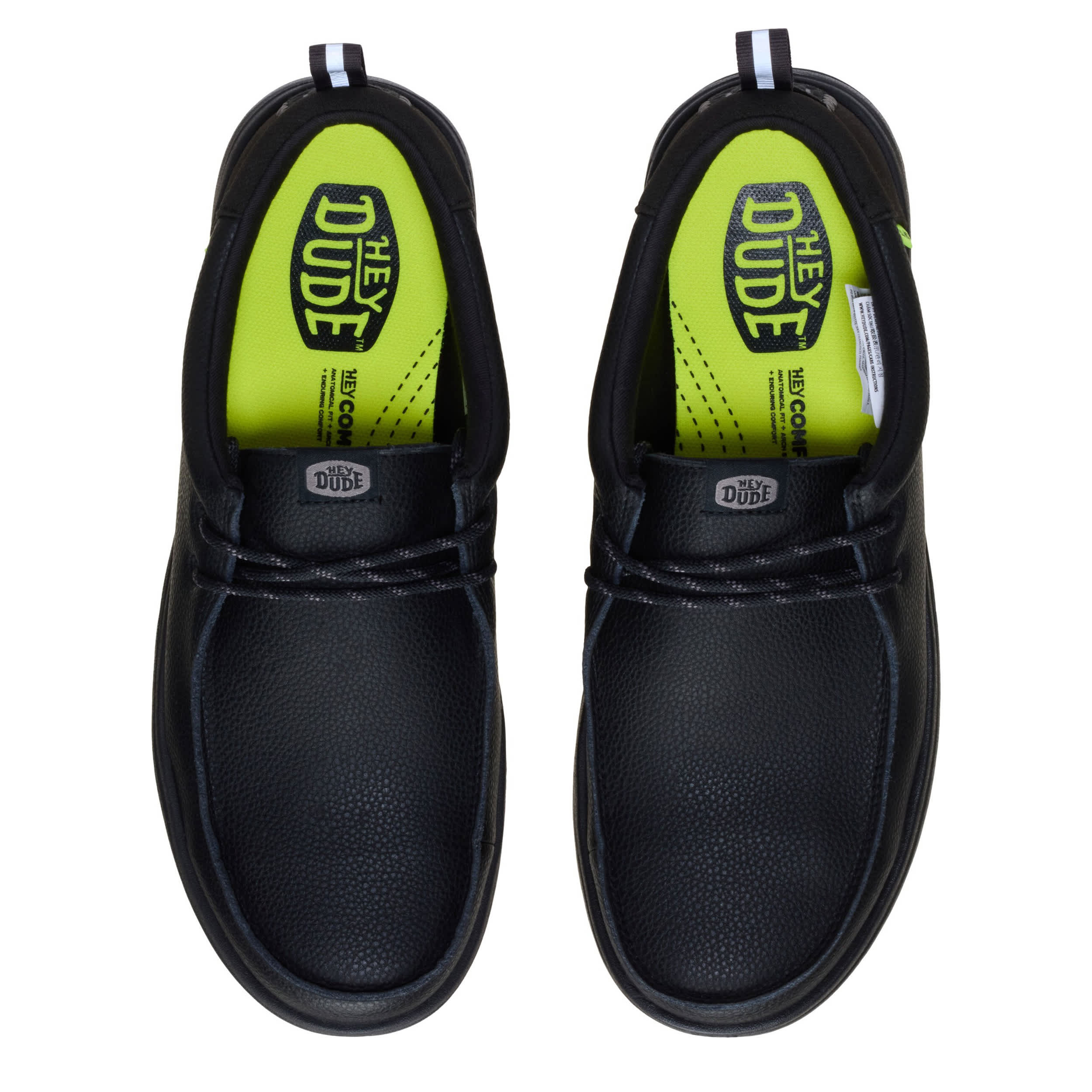 HEYDUDE-MENS WALLY WORK CT SHOE-BLACK & 